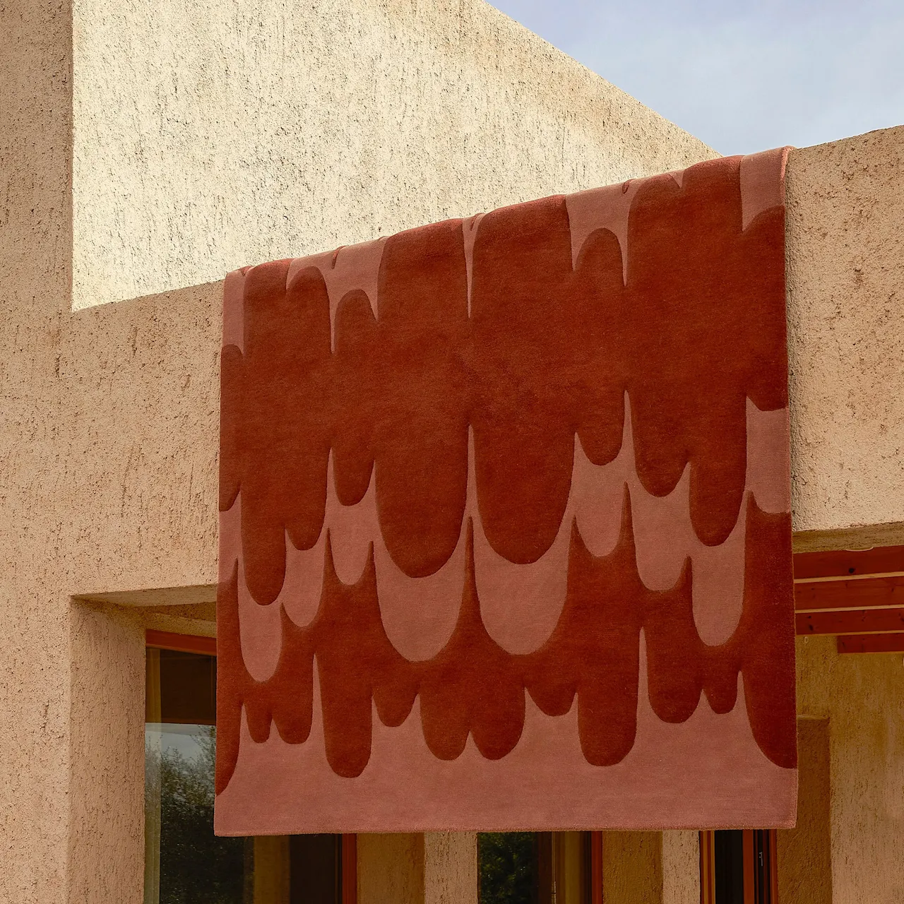 Lucia Eames Echo Terracotta uldtæppe