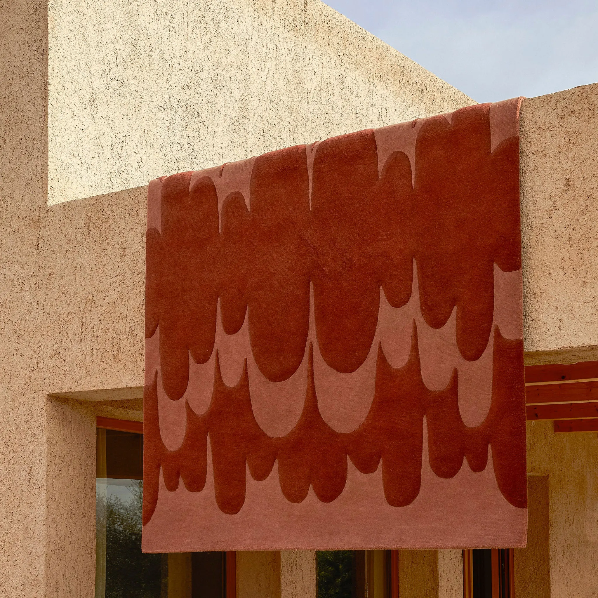 Lucia Eames Echo Terracotta uldtæppe - 2