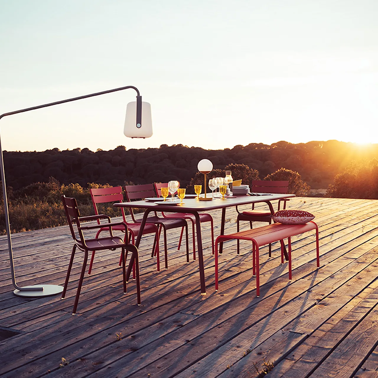 Luxembourg Large Low Table/Bench, Storm Grey