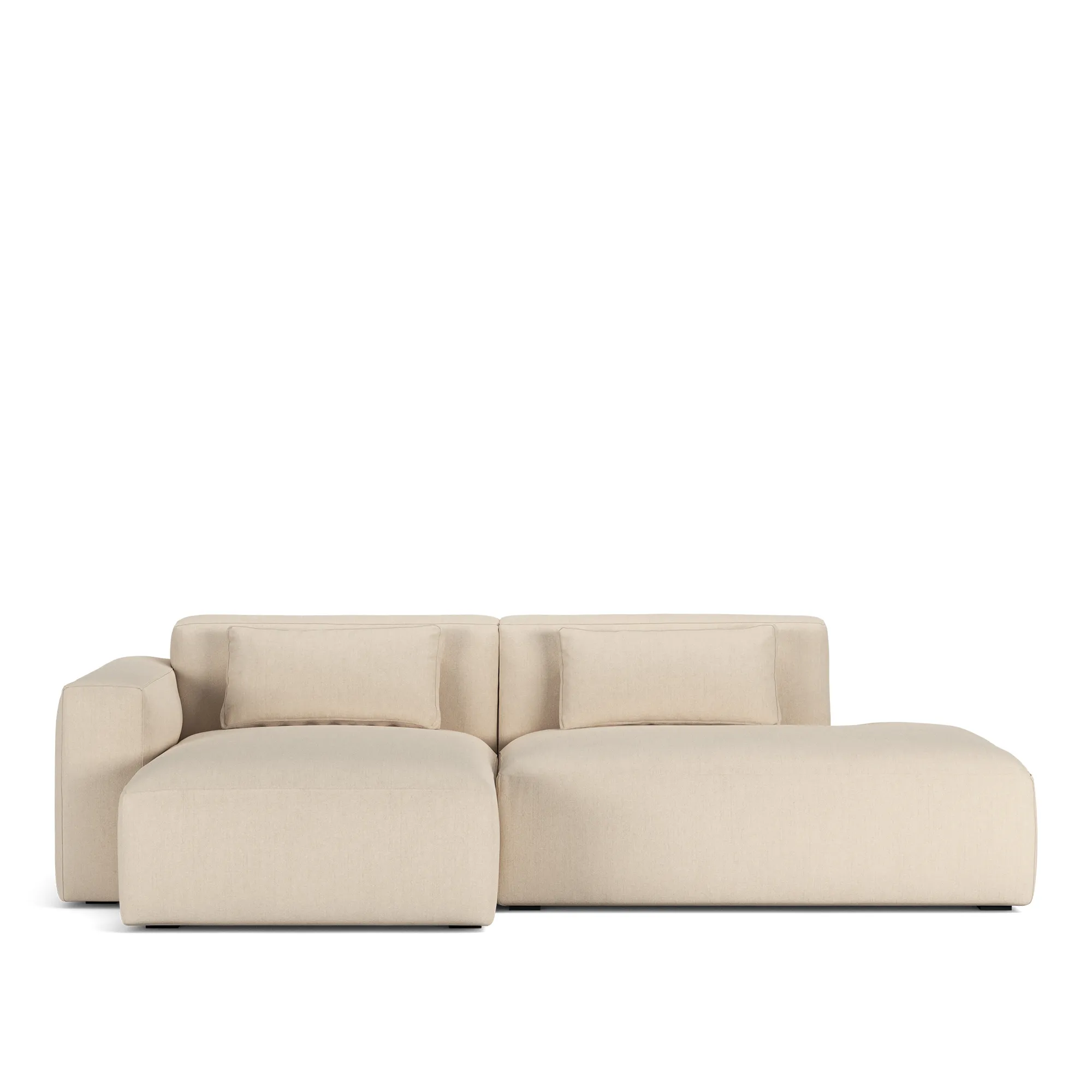 Brick 2-Seater Chaise Lounge Open End Right - 9