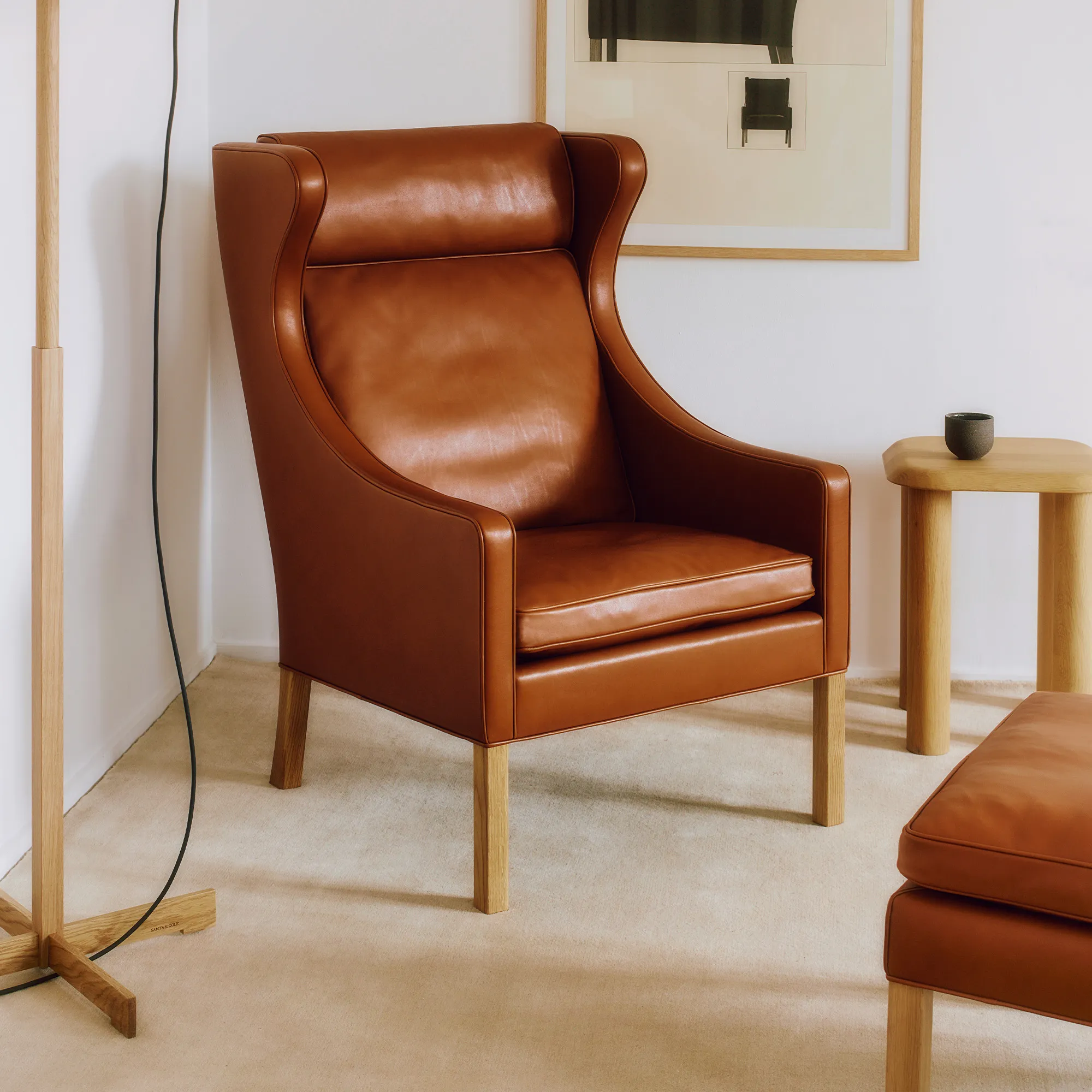 Buy Mogensen 2202 Ottoman from Fredericia Furniture | NO GA
