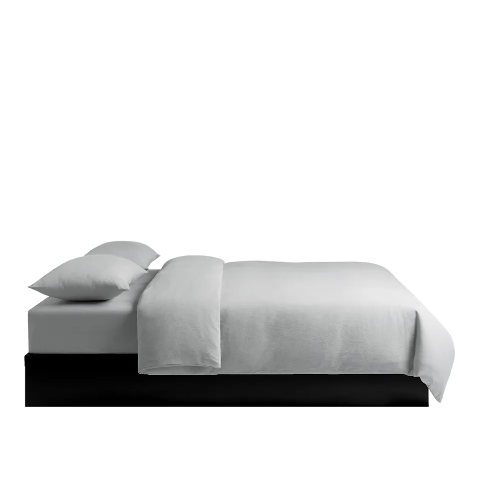 Linen Blend Mist Bedding Set