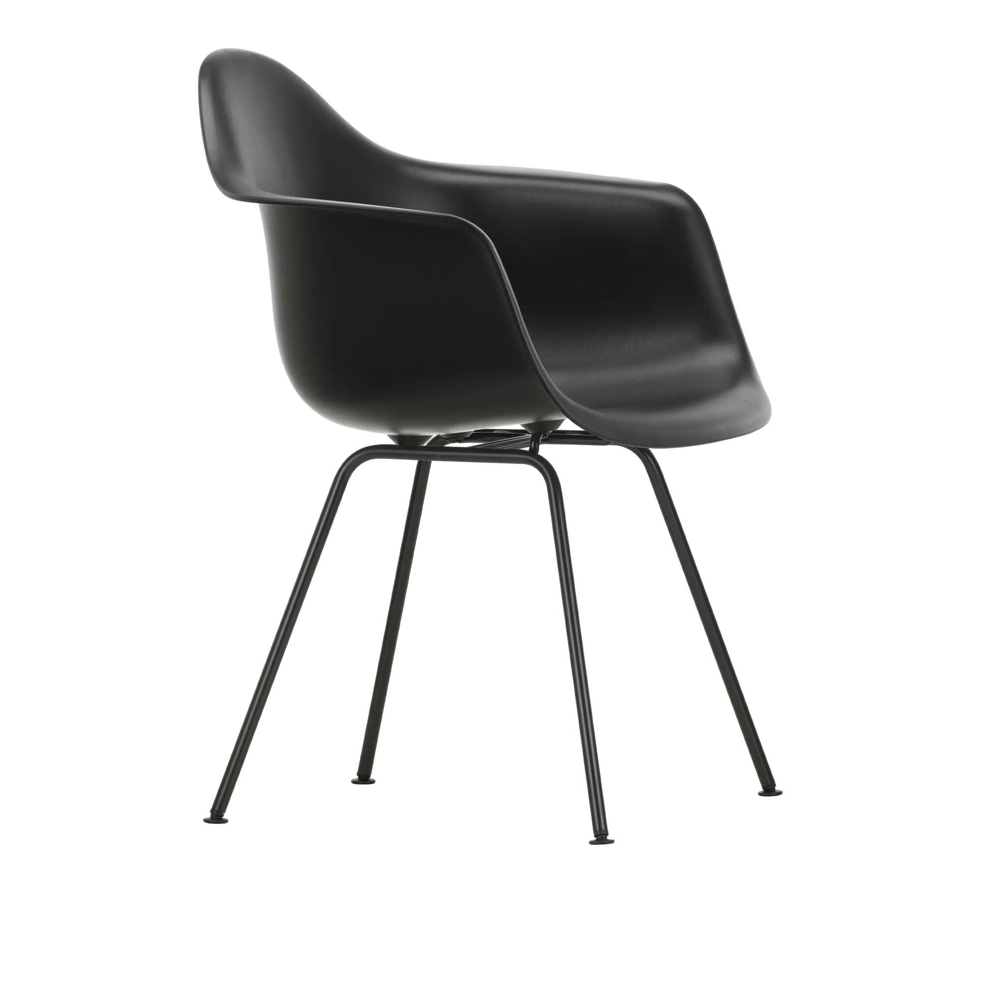 Eames RE Plastic Armchair DAX Basic Dark ruokatuoli - 1