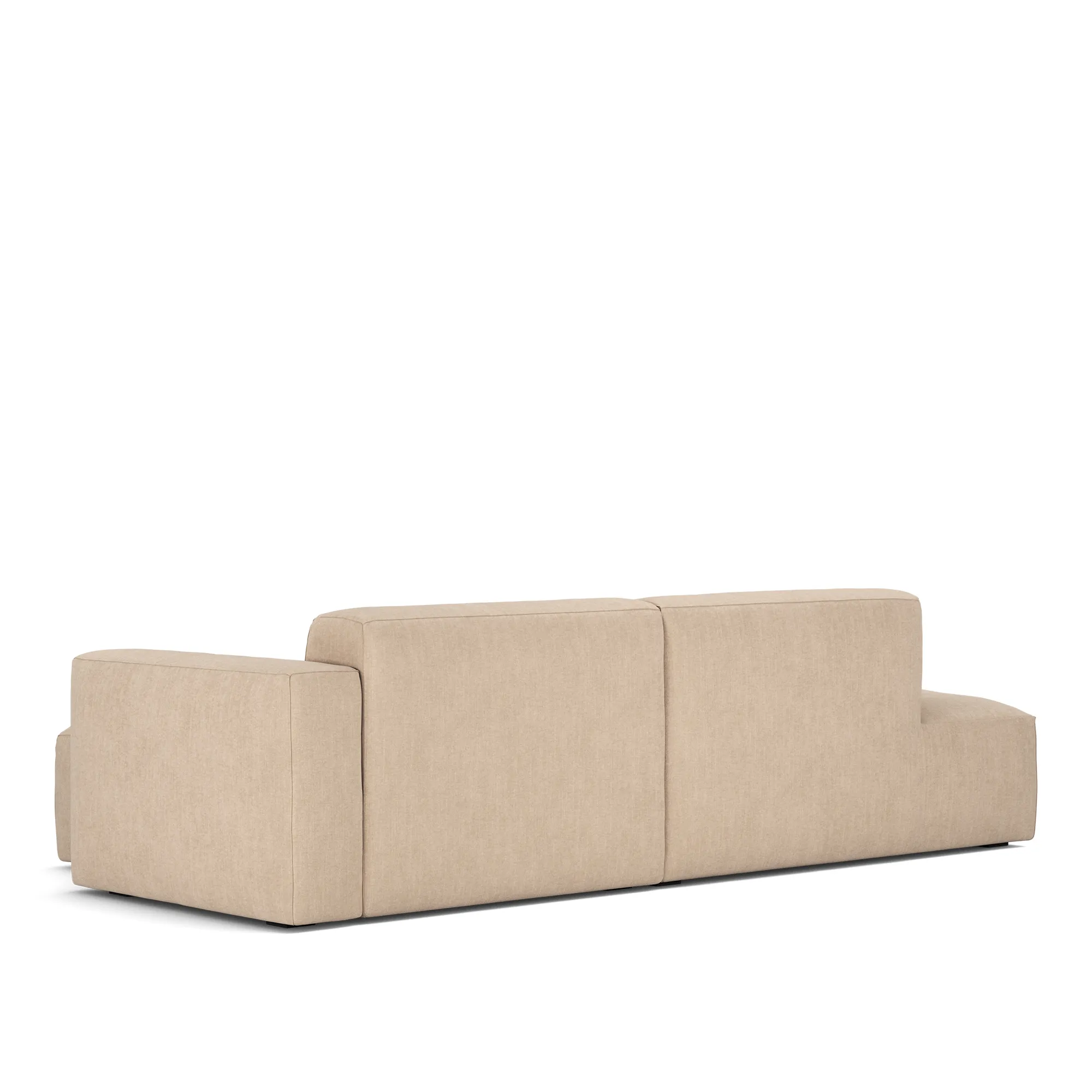 Brick 2-zitsbank met chaise longue open uiteinde links - 7