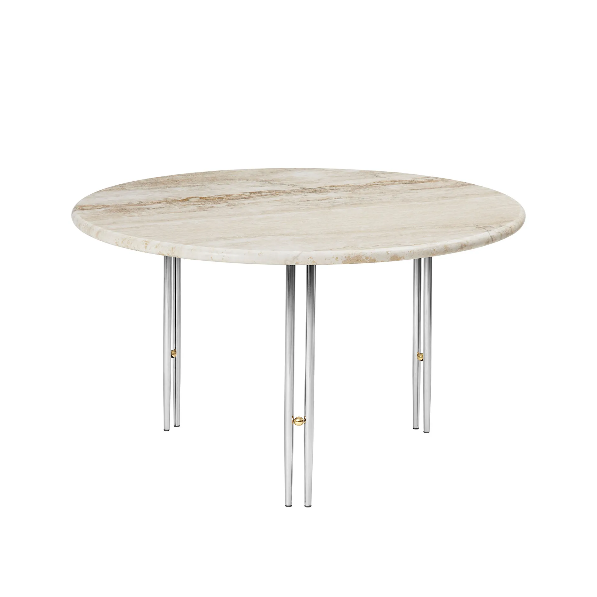 IOI Coffee Table - Round, Ø70 Top Rippled Beige - Gubi - GamFratesi - NO GA