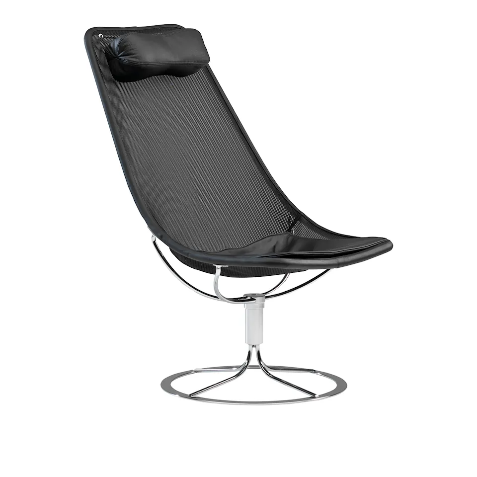 Mi 466 Jetson 66 Armchair - Black mesh/Short cushion/Elmosoft 99999