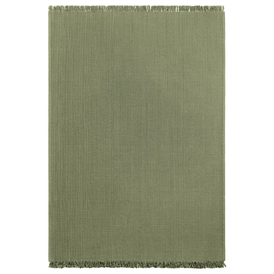 Contour Khaki Green Wool Rug