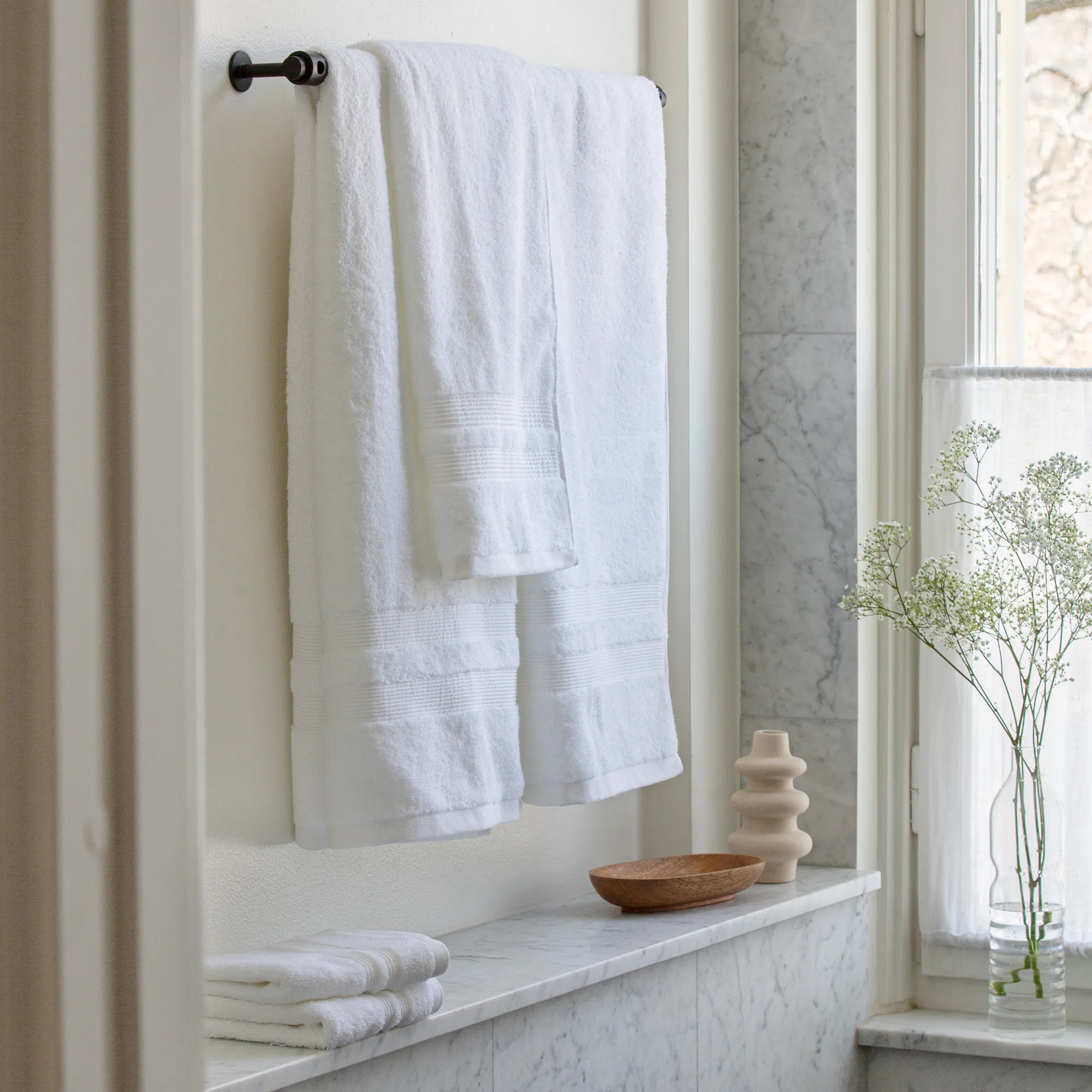 Fontana Organic White Towel - 6