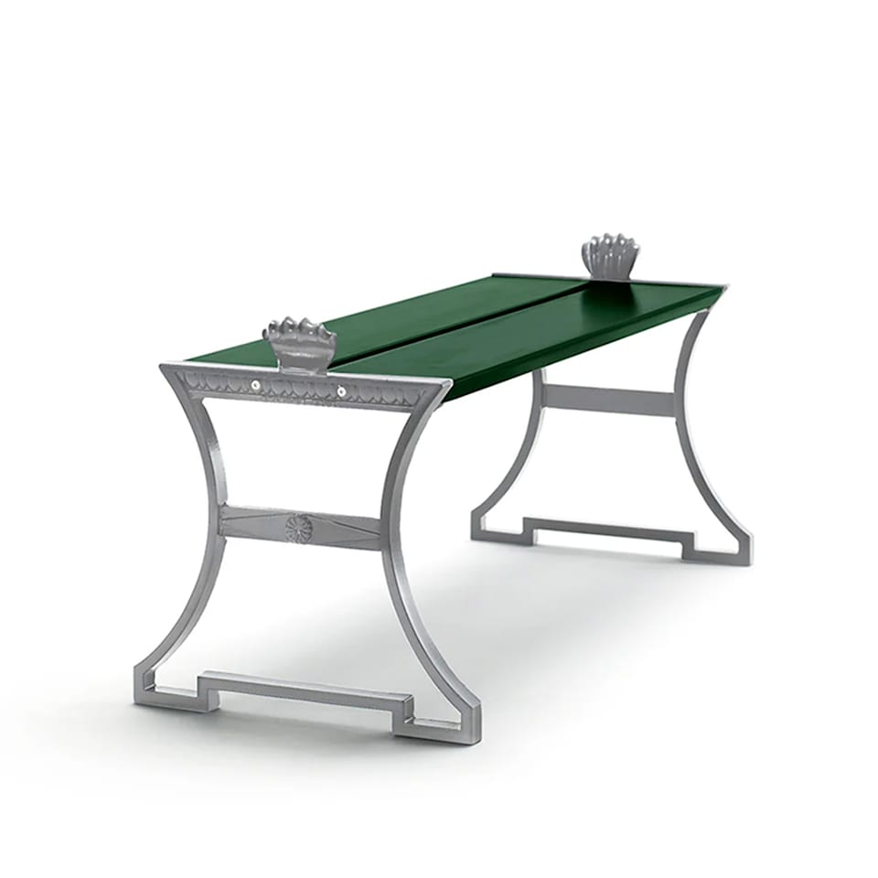 Sneckan Bench Green Lacquered Pine Wood