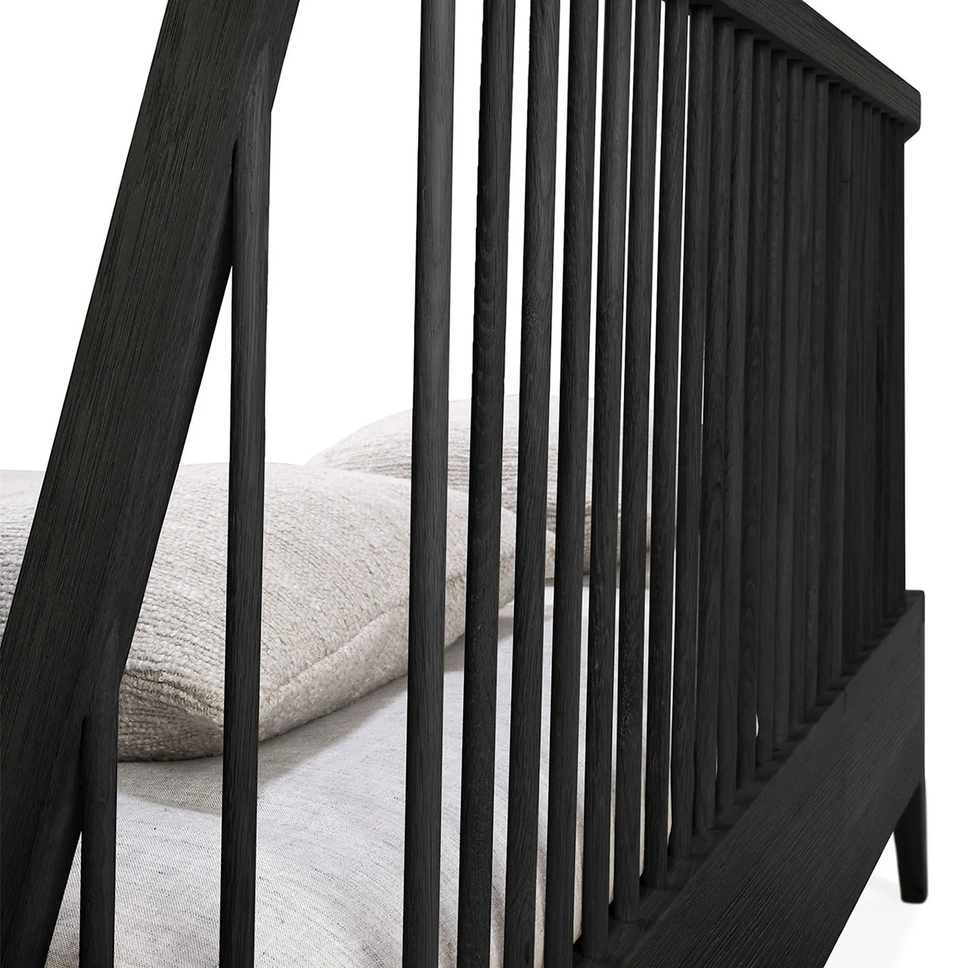 Spindle Bed Black Oak - Ethnicraft - NO GA