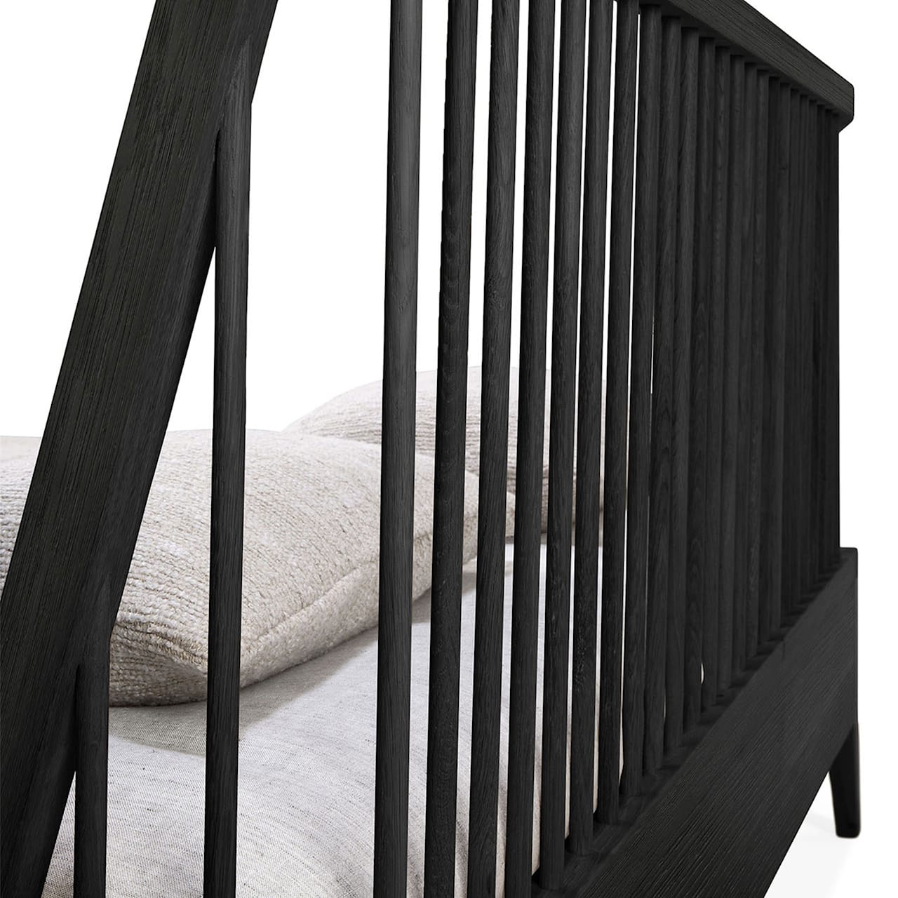 Spindle Bed Black Oak