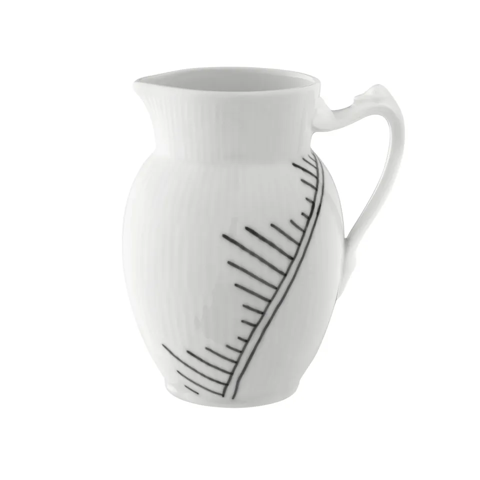 Black Fluted Mega Jug 38 cl