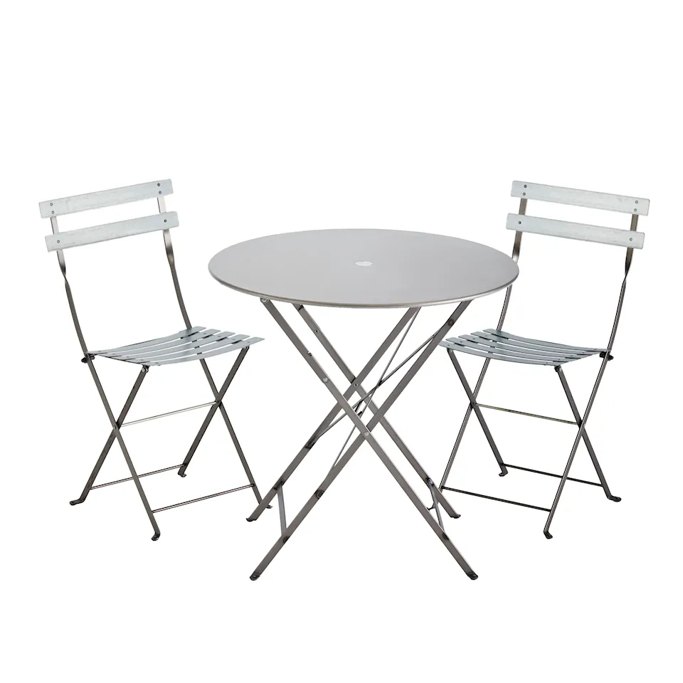 Bistro matgrupp runt bord Ø77cm & 2 stolar Exclusive Edition