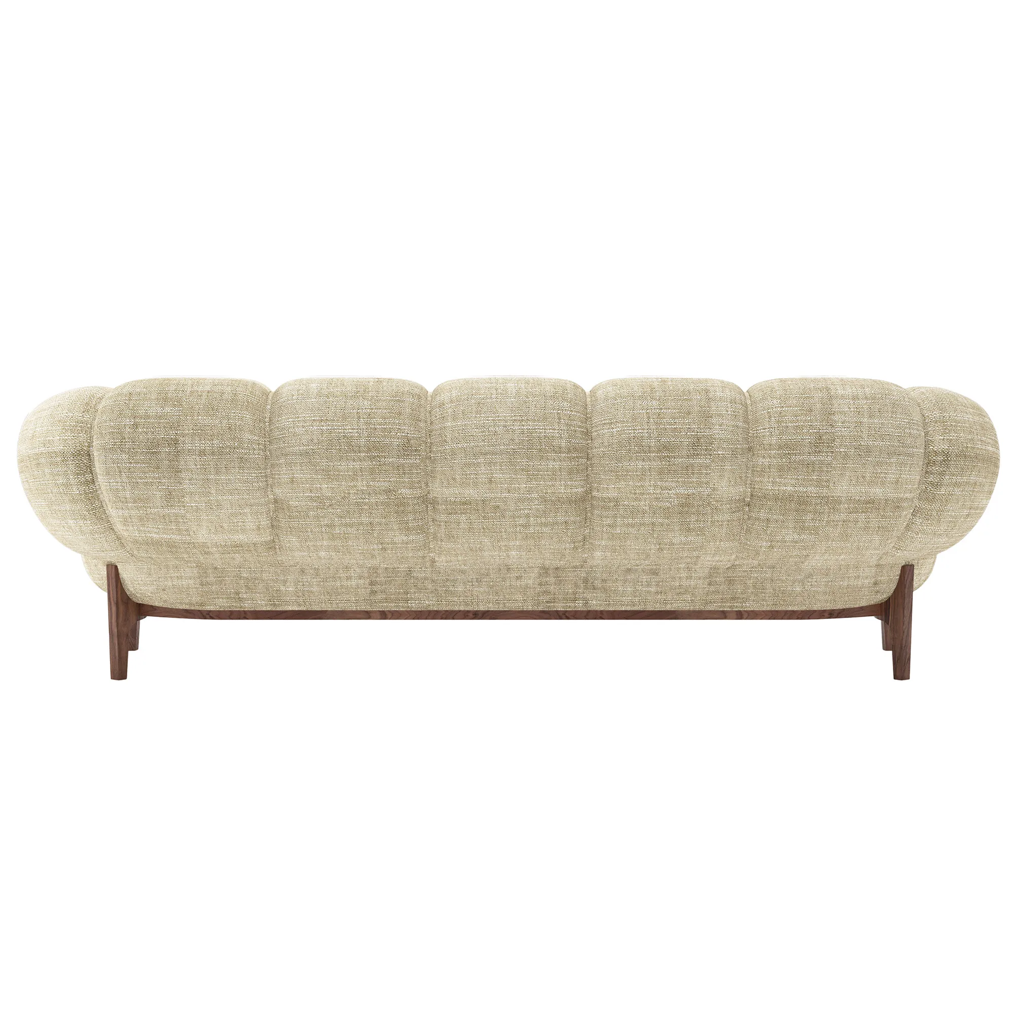 Croissant 3-Seater Sofa Walnut - 3