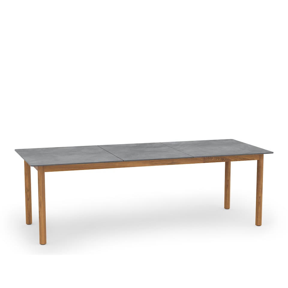Koster Dining Table Large Light Grey Mineral Composite Tabletop
