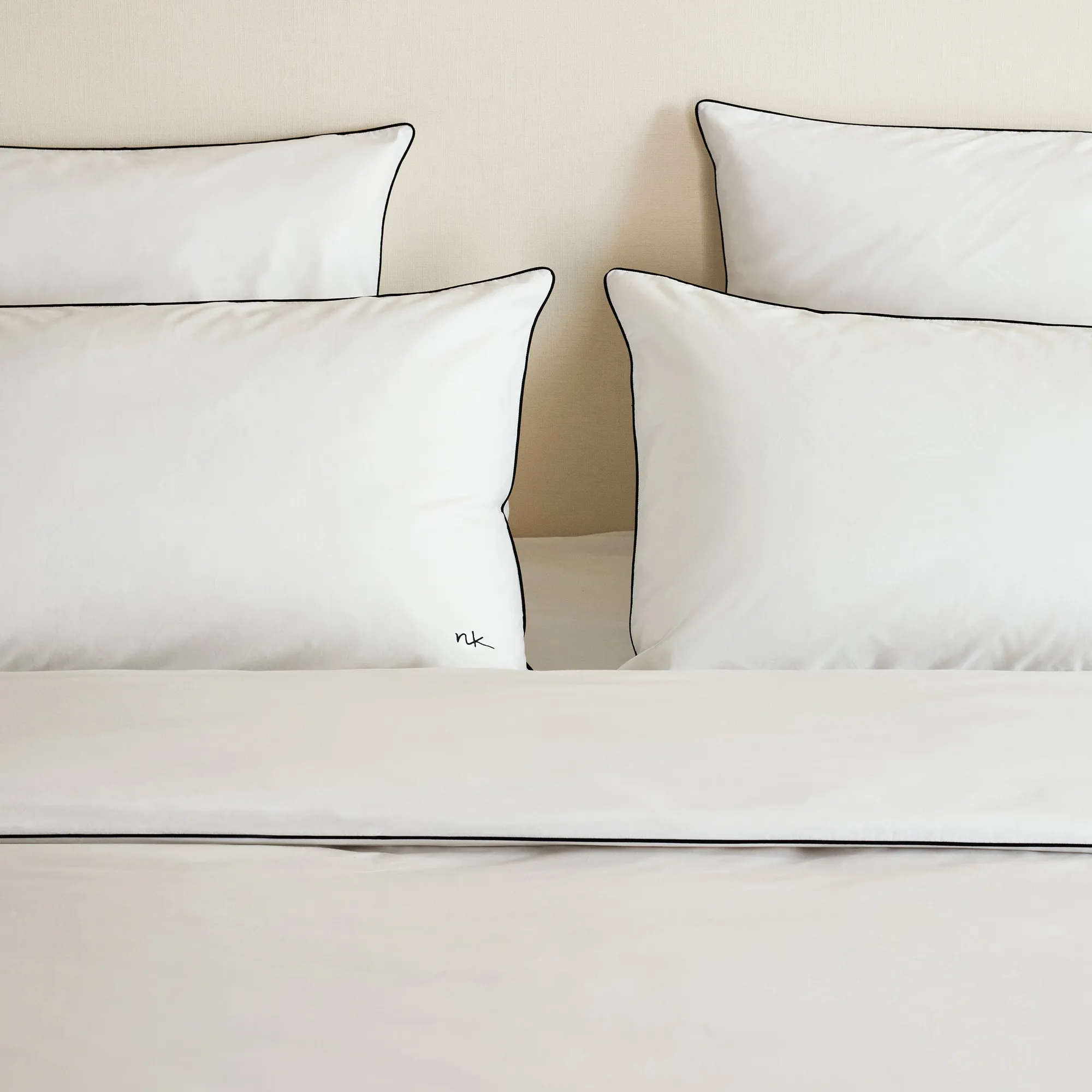 Percale Crisp White/Black dekbedovertrek - 3