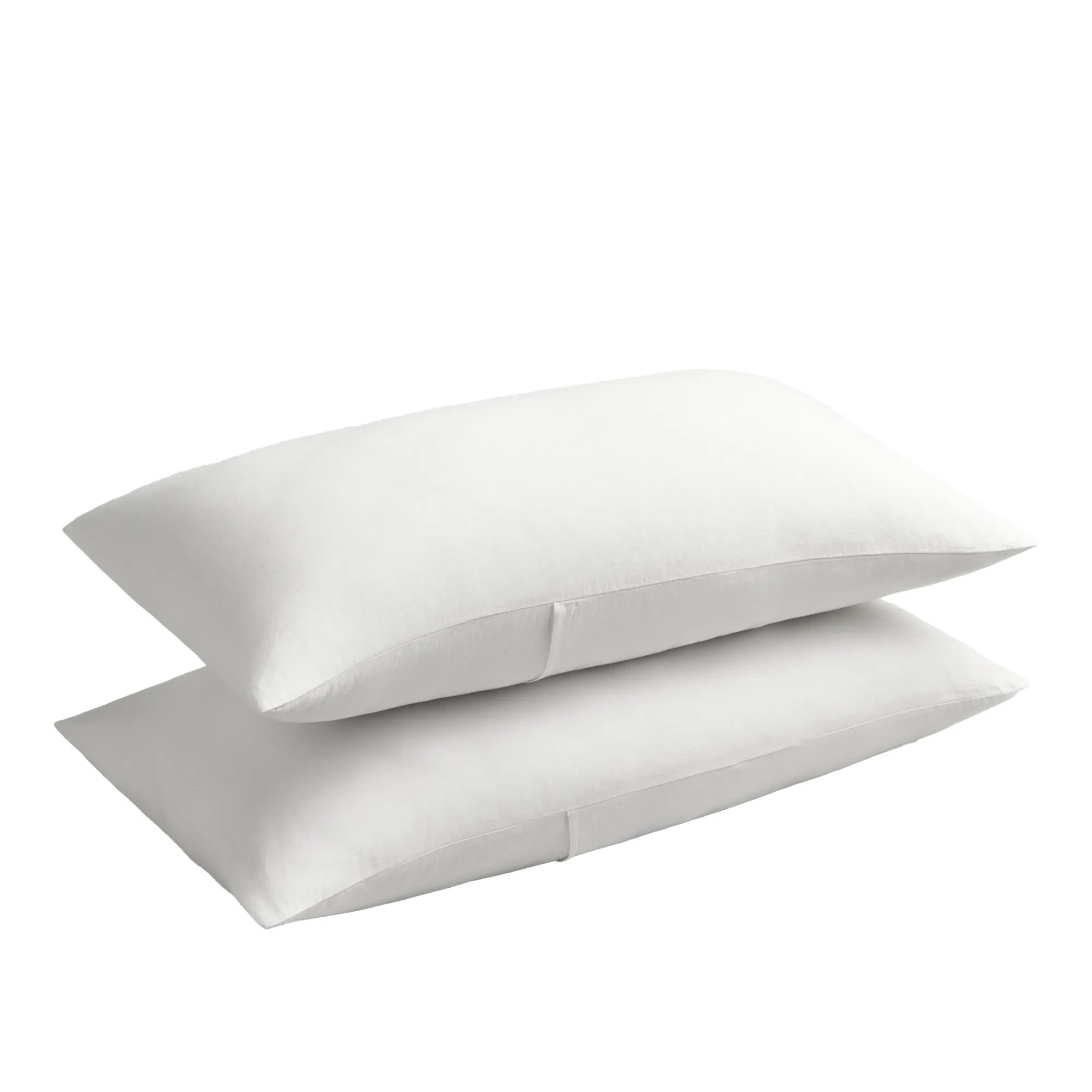 Linen Blend Crisp White tyynyliina 2 kpl - 1