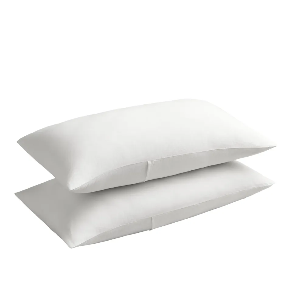 Linen Blend Crisp White kussensloop 2 stuks