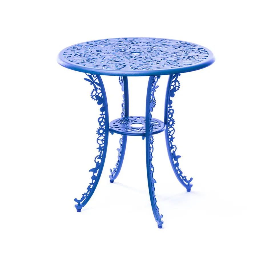 Aluminium Table Industry Collection Ø 70 cm H 74 cm - Sky Blue