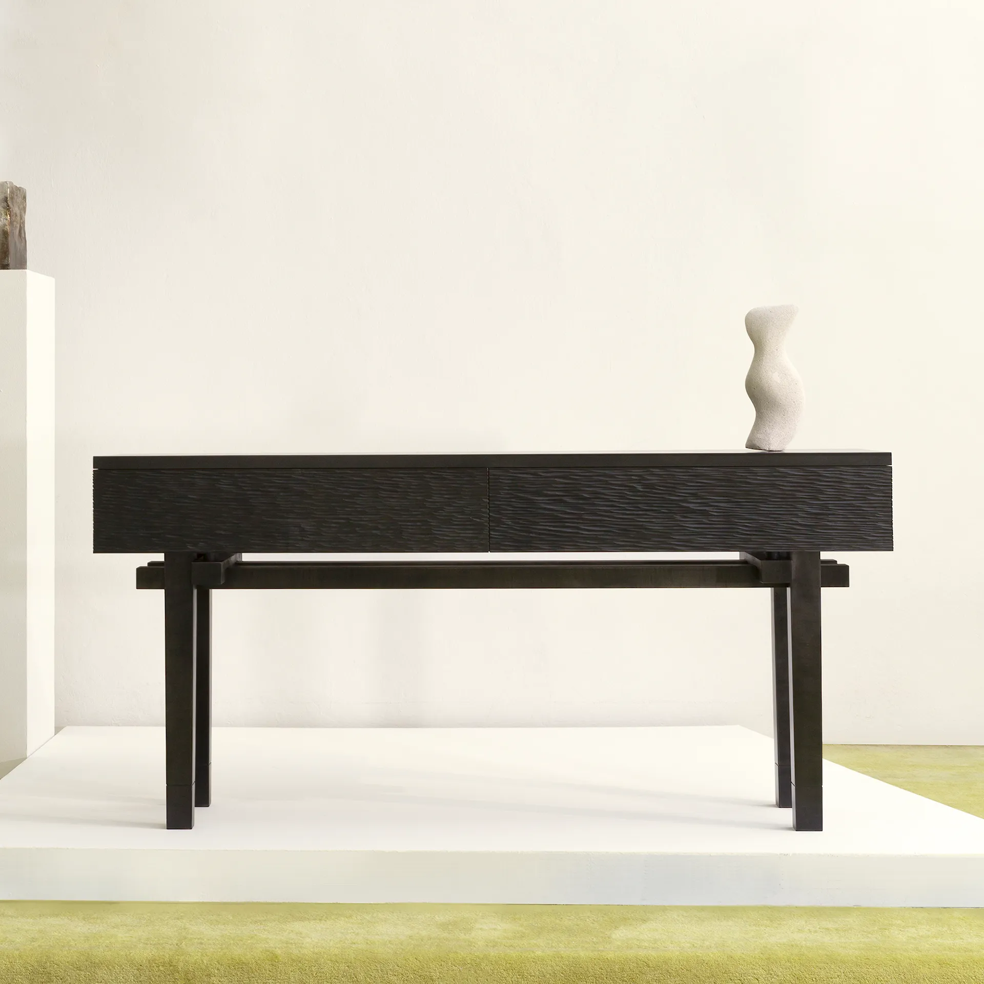 Kiam console console table with drawers black-stained maple - Zanat - NO GA