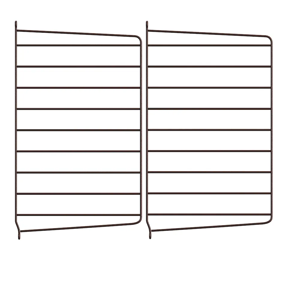 Wall end 50x30cm 2-pack dark brown