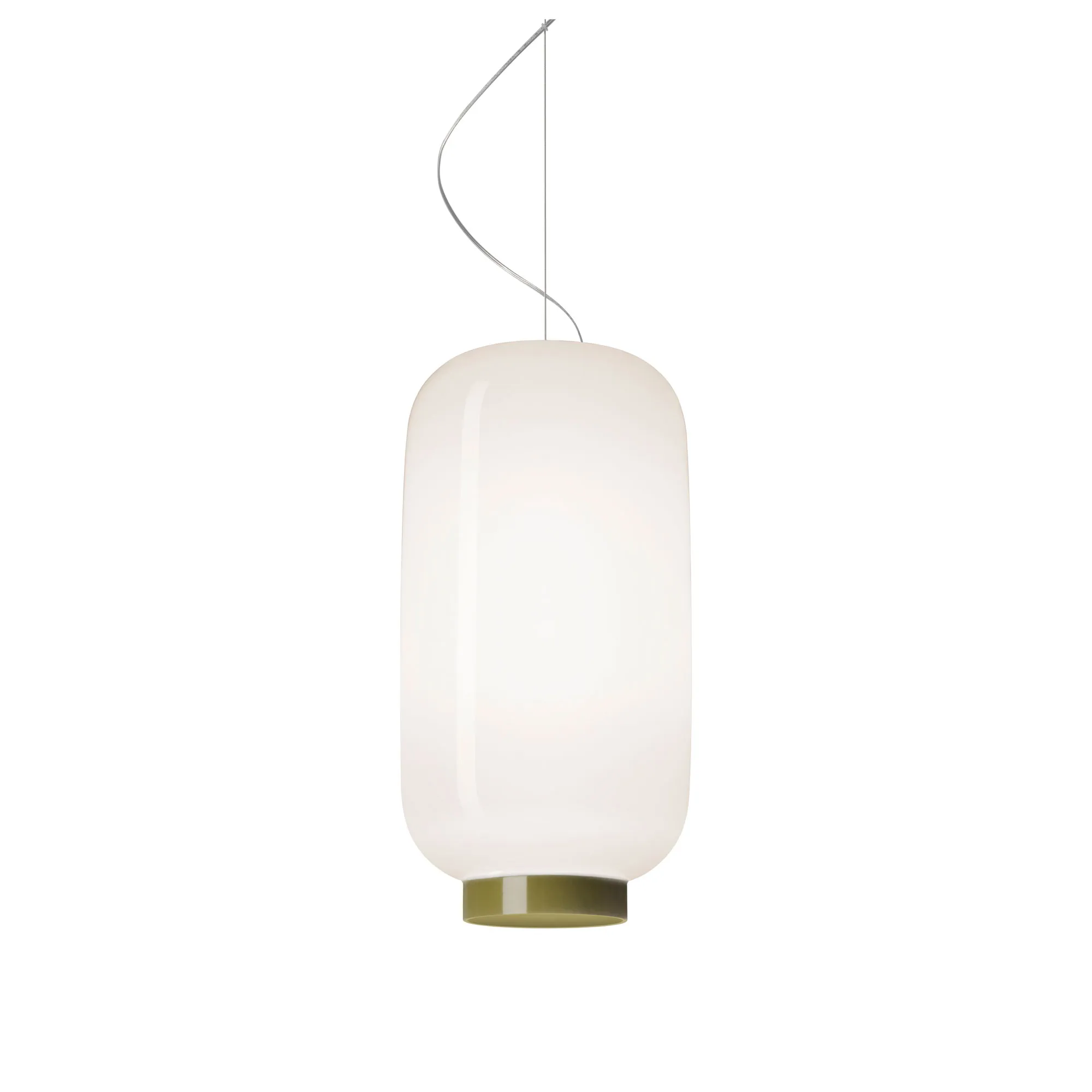 Chouchin 2 Reverse pendant lamp green - 1
