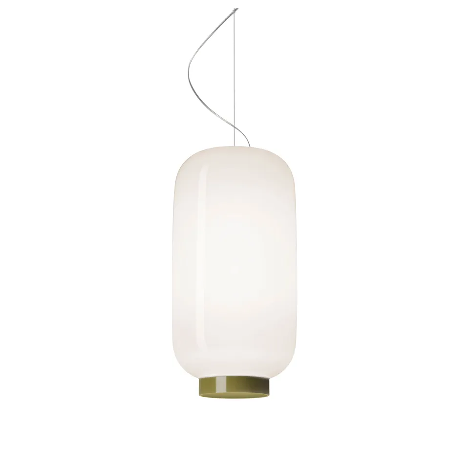 Chouchin 2 Reverse pendant lamp green
