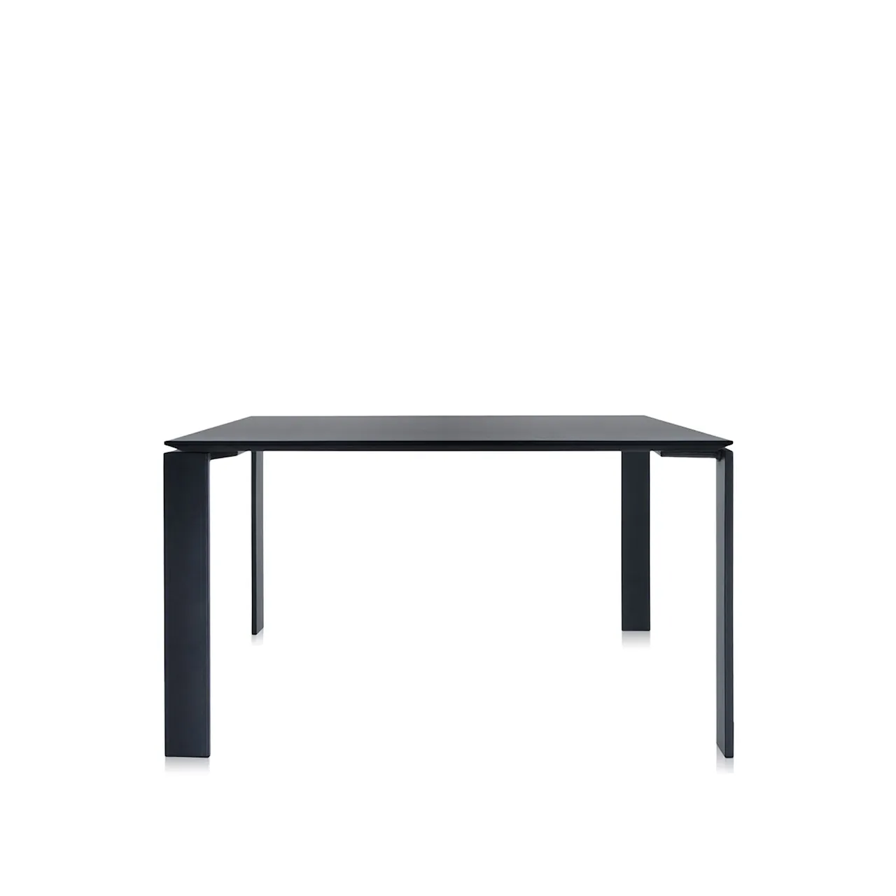 Four Table 4522 158x79, Black/Aluminium, Scratch-Proof Laminate