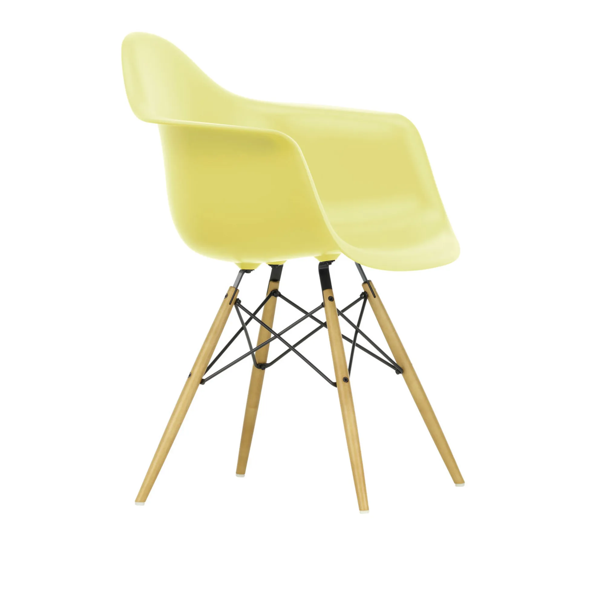 Eames RE Plastic Armchair DAW spisestuestol Golden Maple - 1