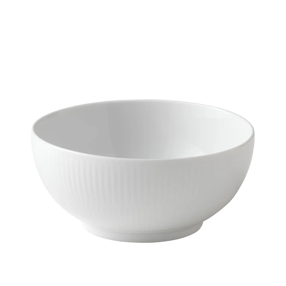 White Fluted Bowl 73 cl / 15 cm