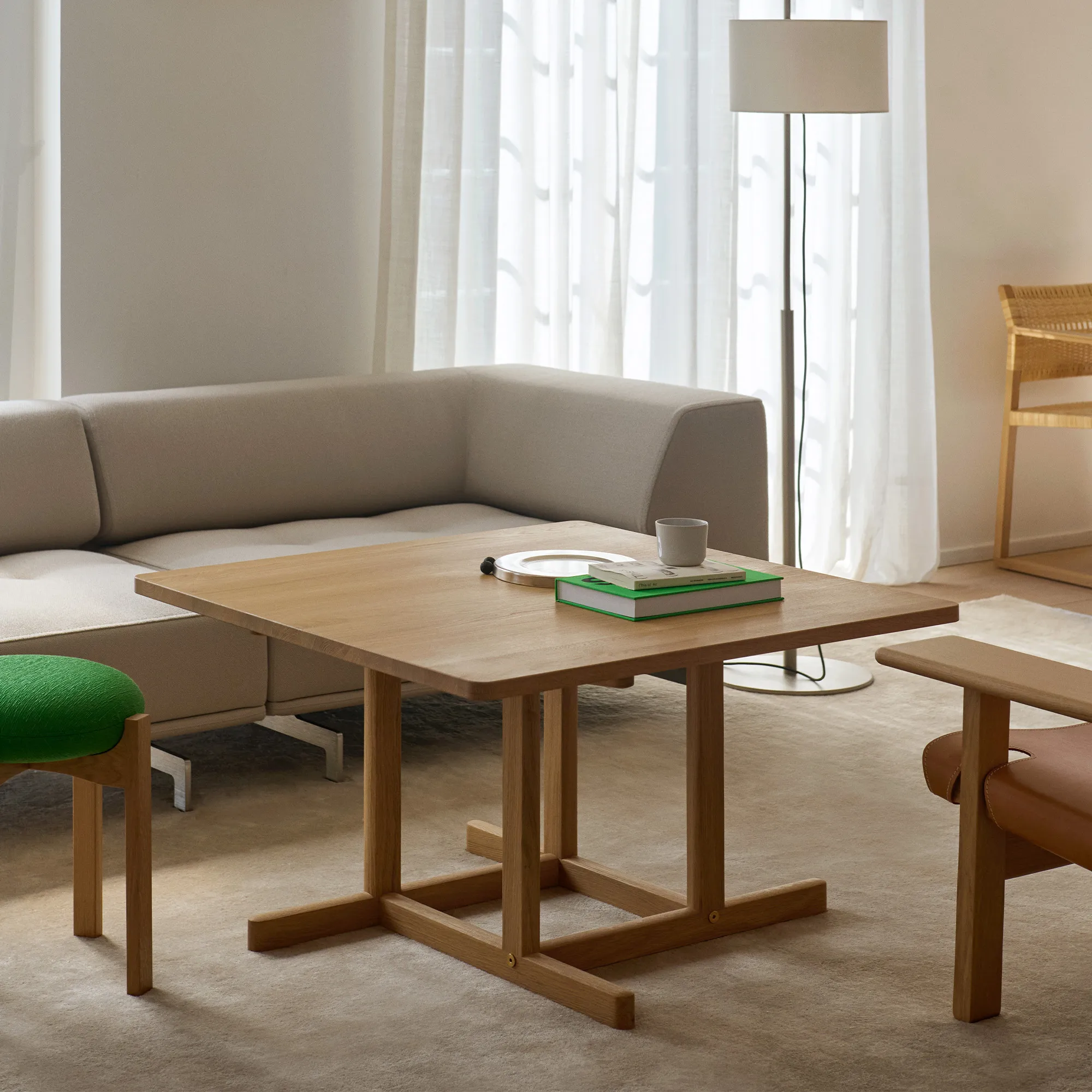 BM80 Mogensen Coffee Table 90 x 90 cm - 3