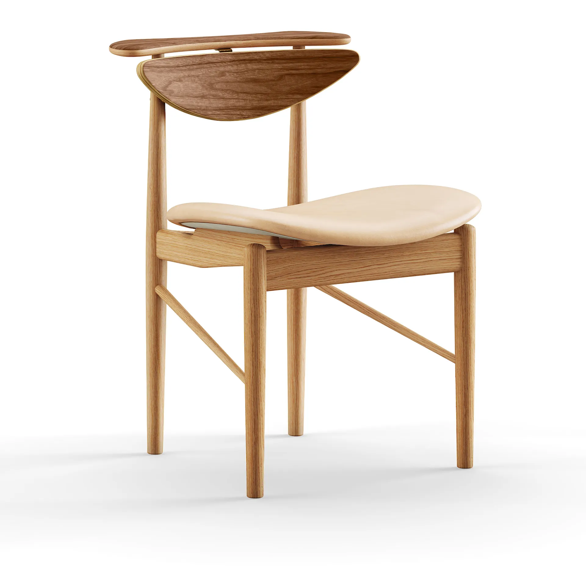 Reading Chair Dark oiled Oak/Walnut - House of Finn Juhl - Finn Juhl - NO GA