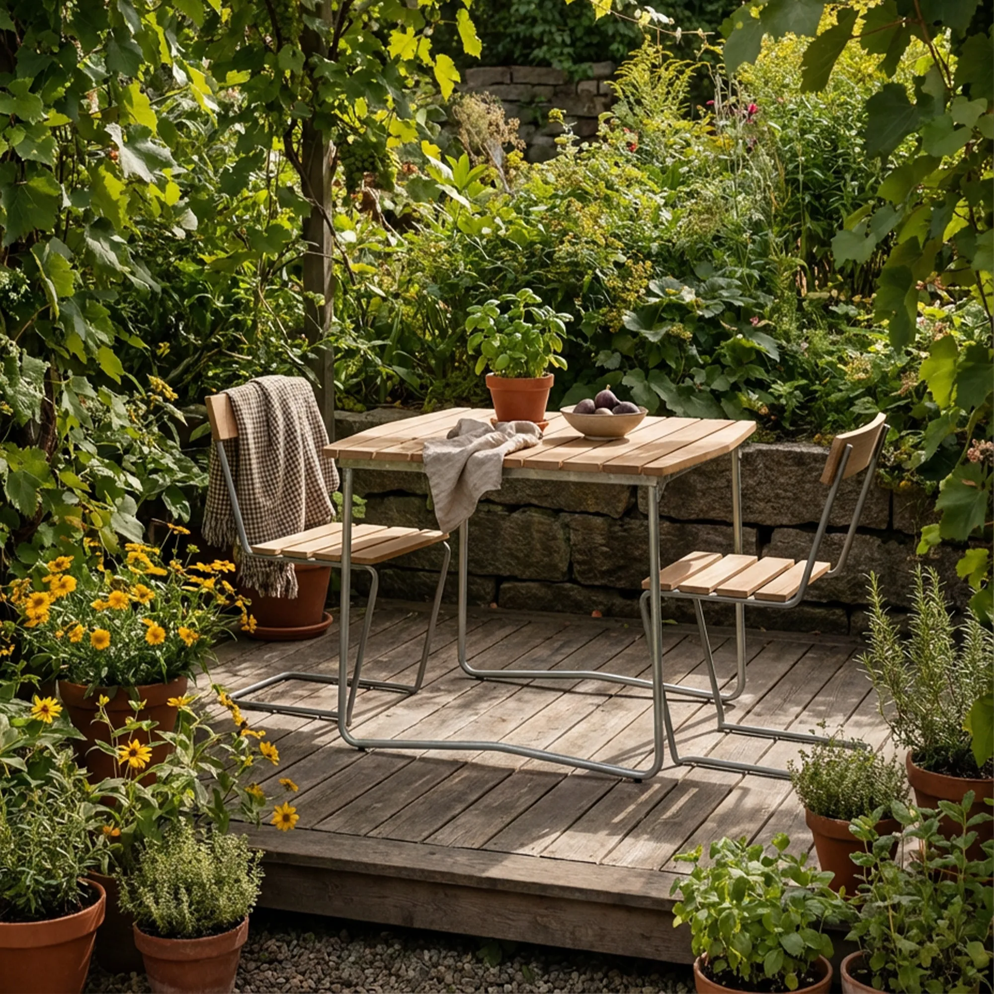Eetkamerset Classic serie met tafel B31 & 4 stoelen - 3