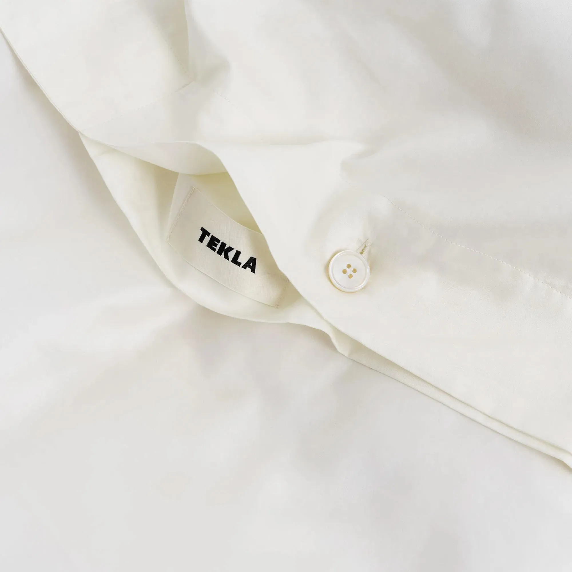 Sateen Solid Cloud White dekbedovertrek - 4