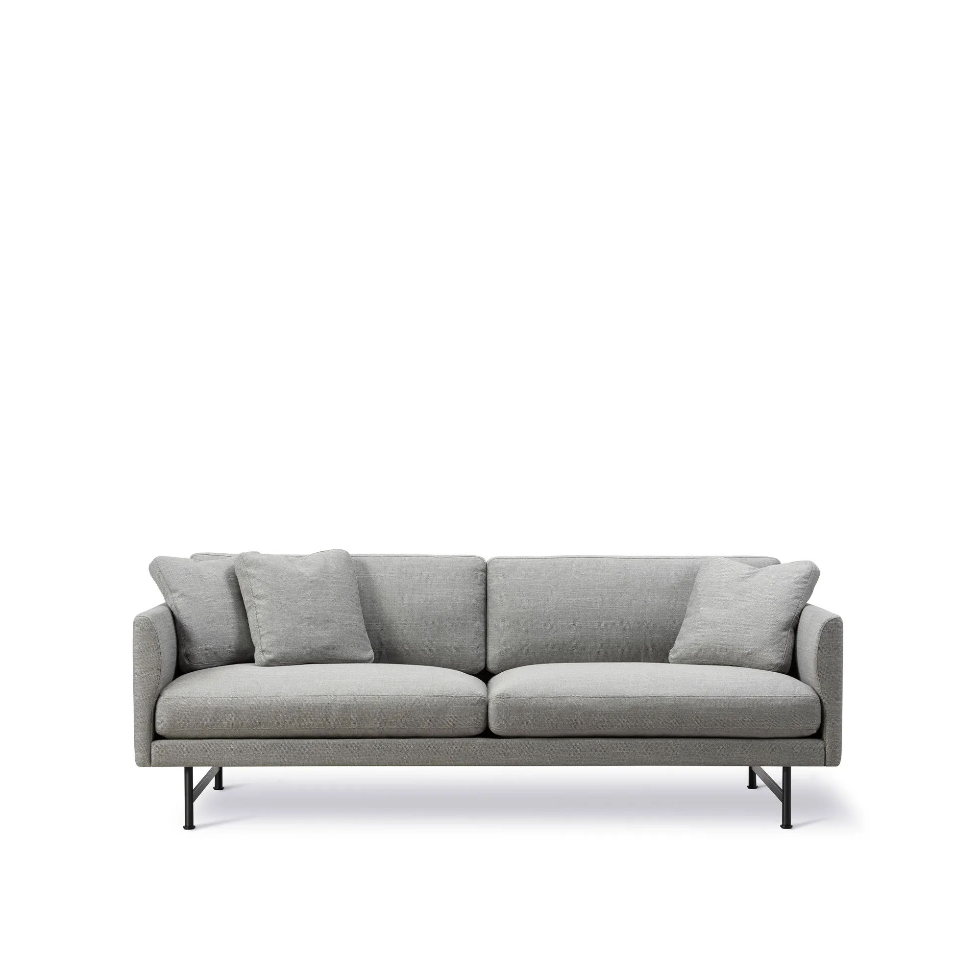 Calmo 2-Seater Sofa Black Steel - 1