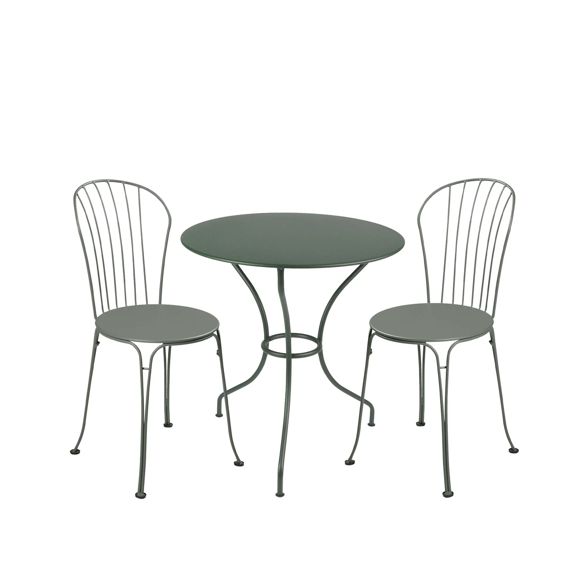 Opéra+ ruokaryhmä pylväspöytä Ø67cm & 2 tuolit - 1