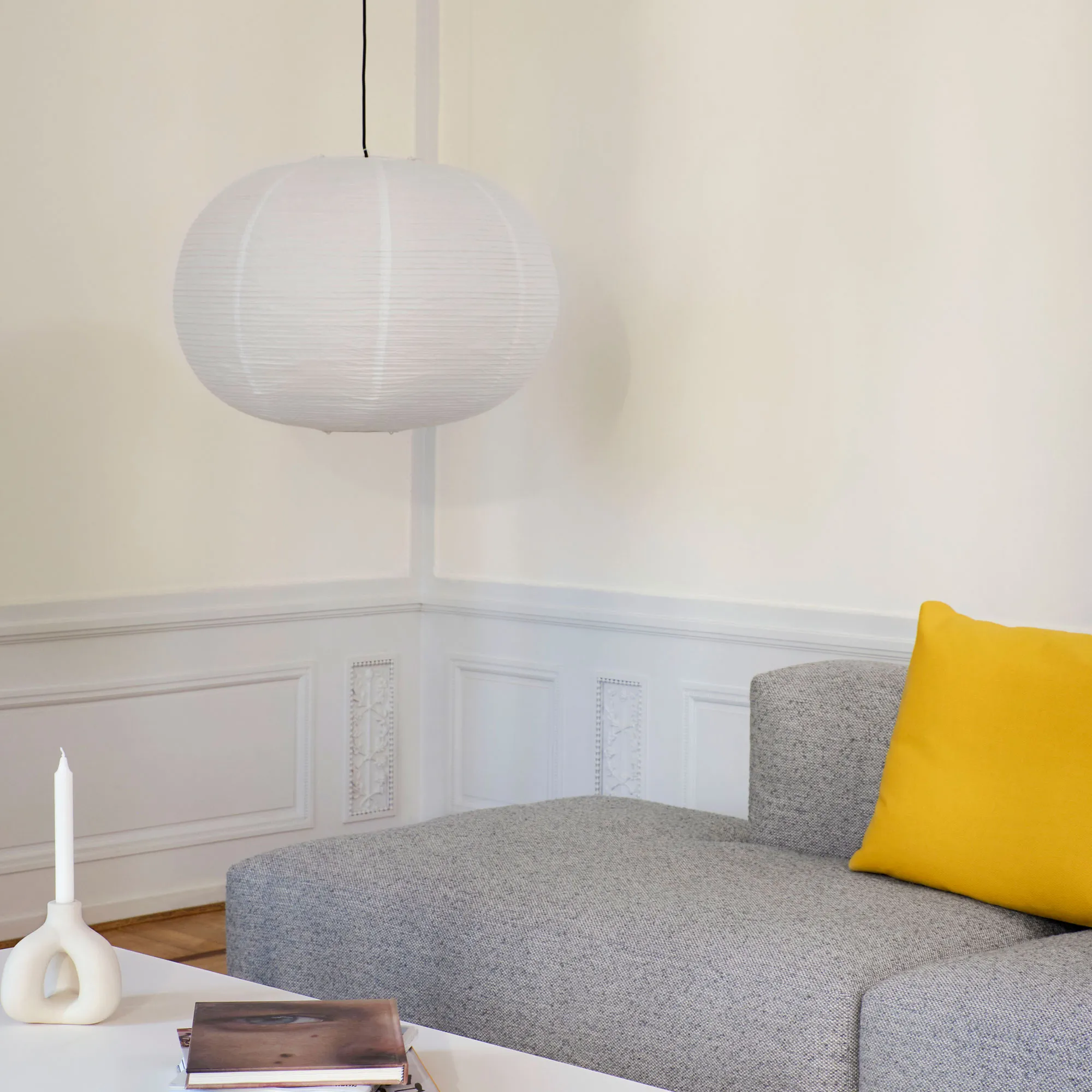 Rice Paper Lampshade Ellipse - 5