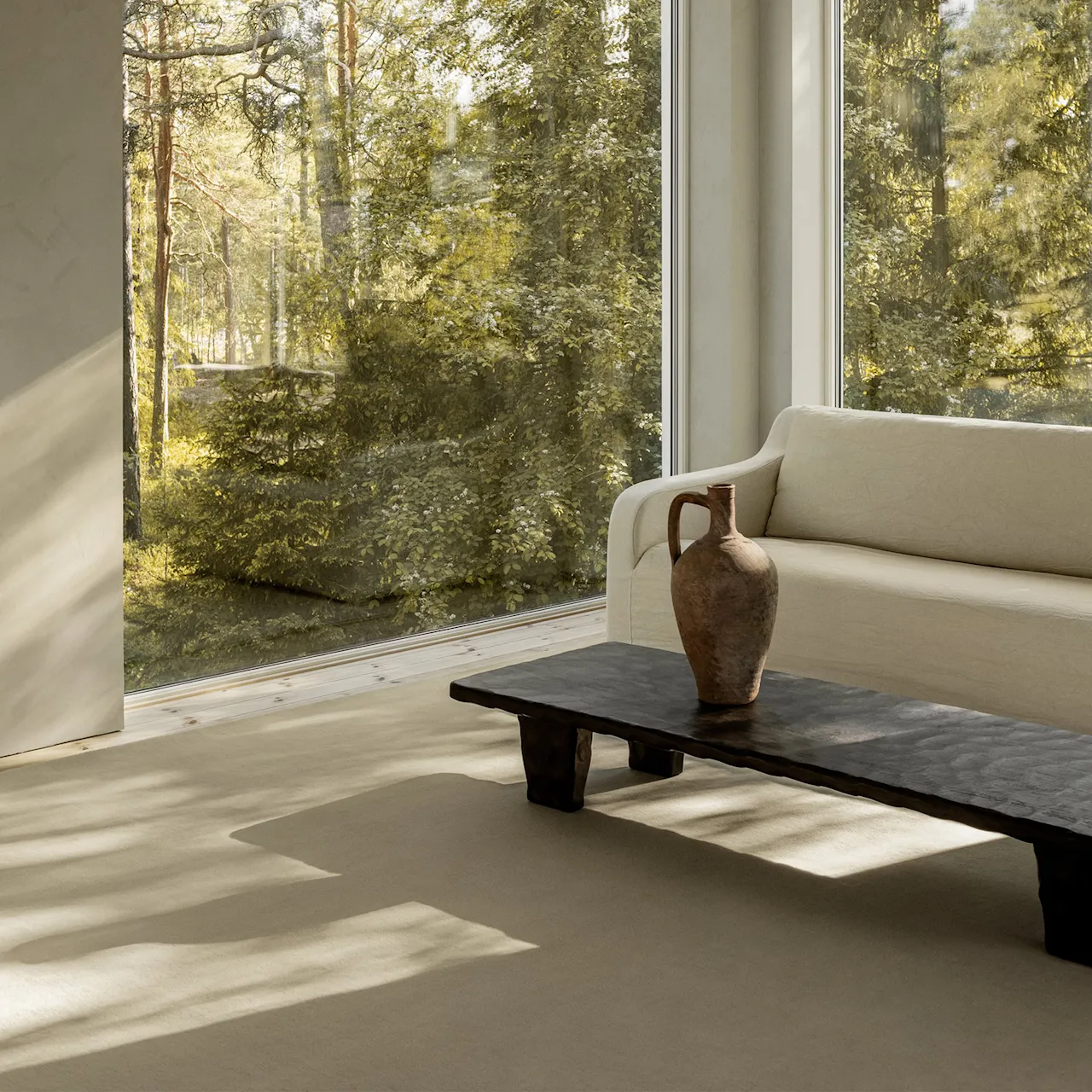 Grand Dusty White wollen vloerkleed