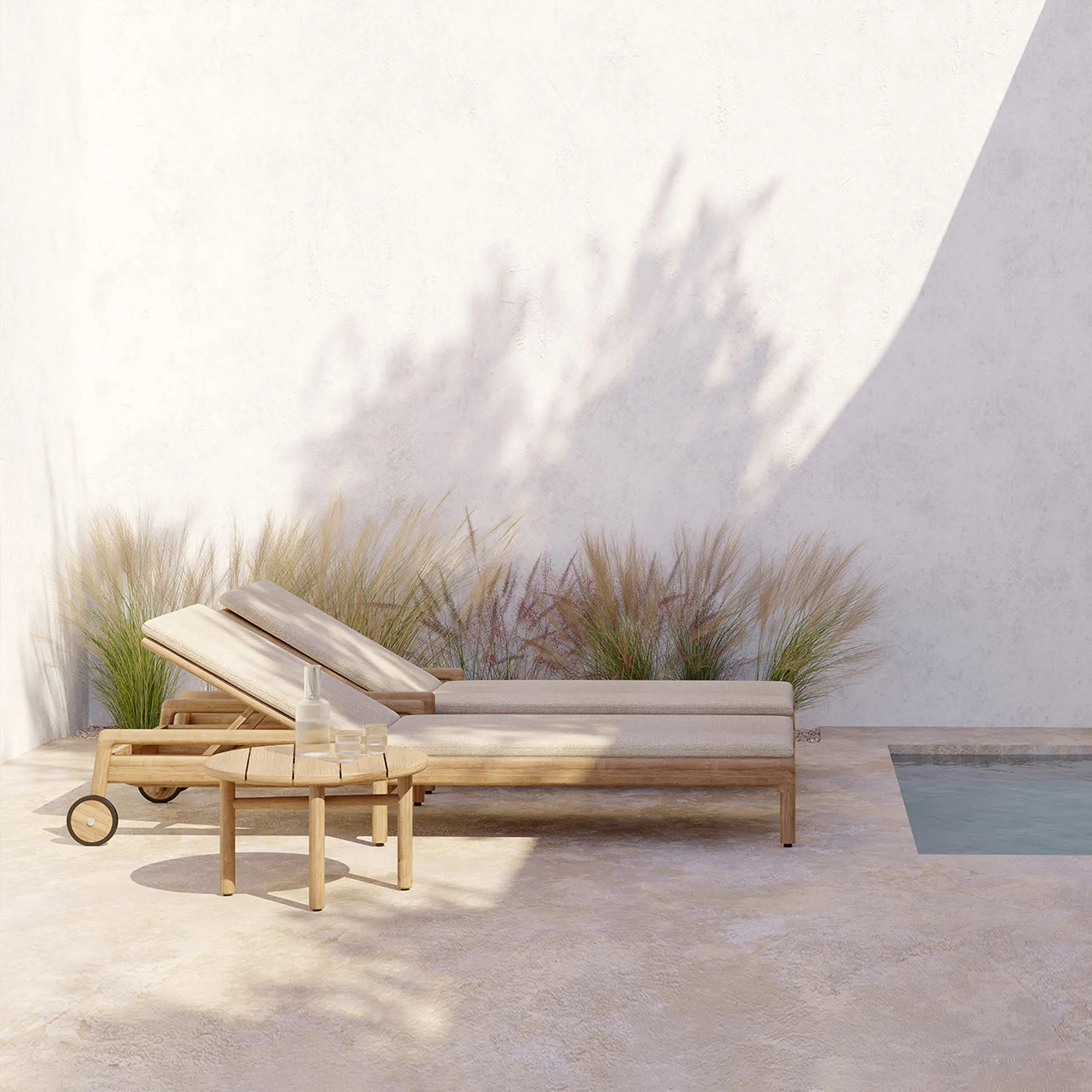 Jack Outdoor Adjustable Lounger Frame - 3