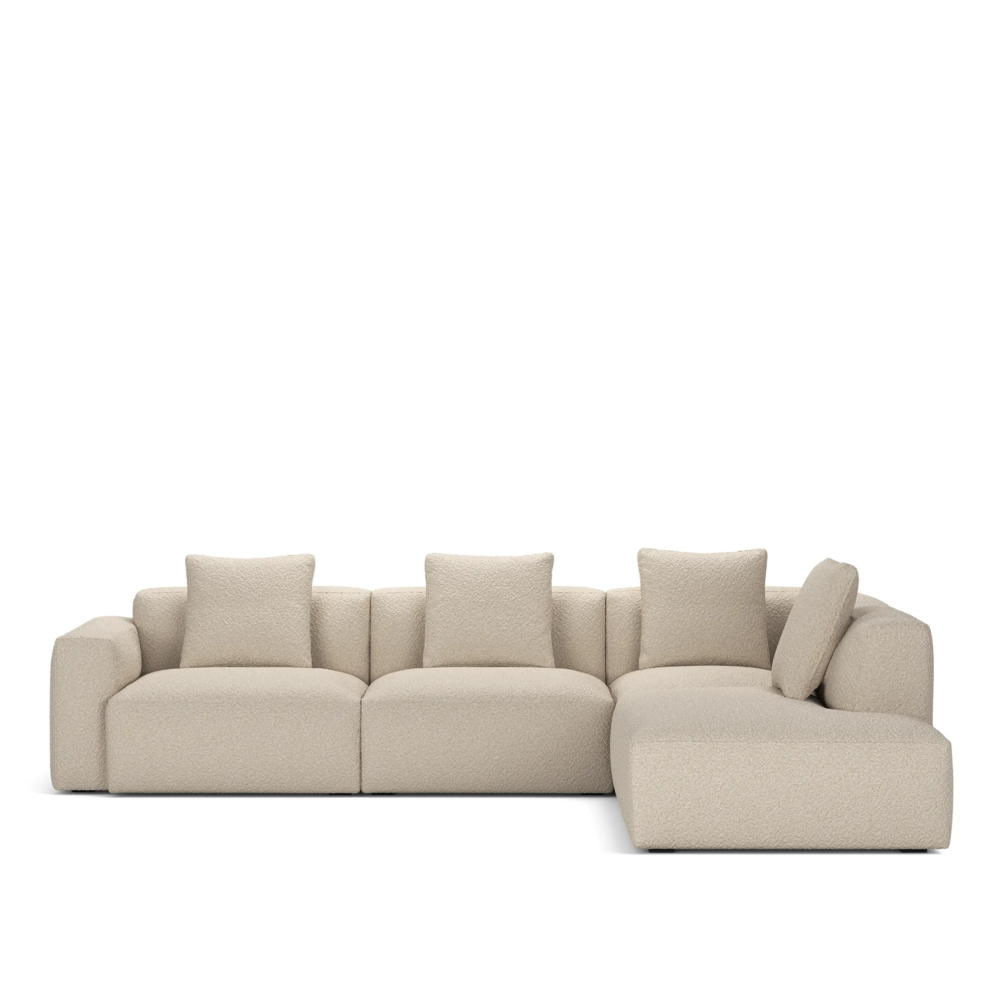 Brick 4-Seater Corner Open End Right - 10