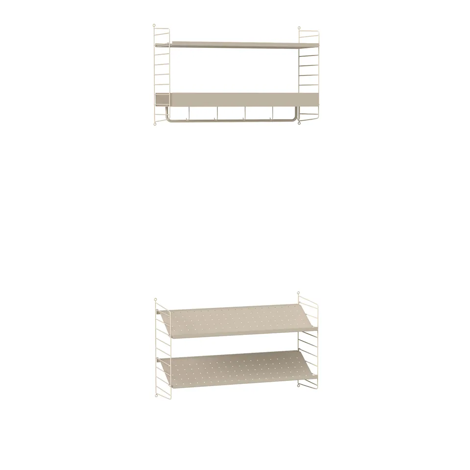 Hall Hyllsystem Q Beige / Beige