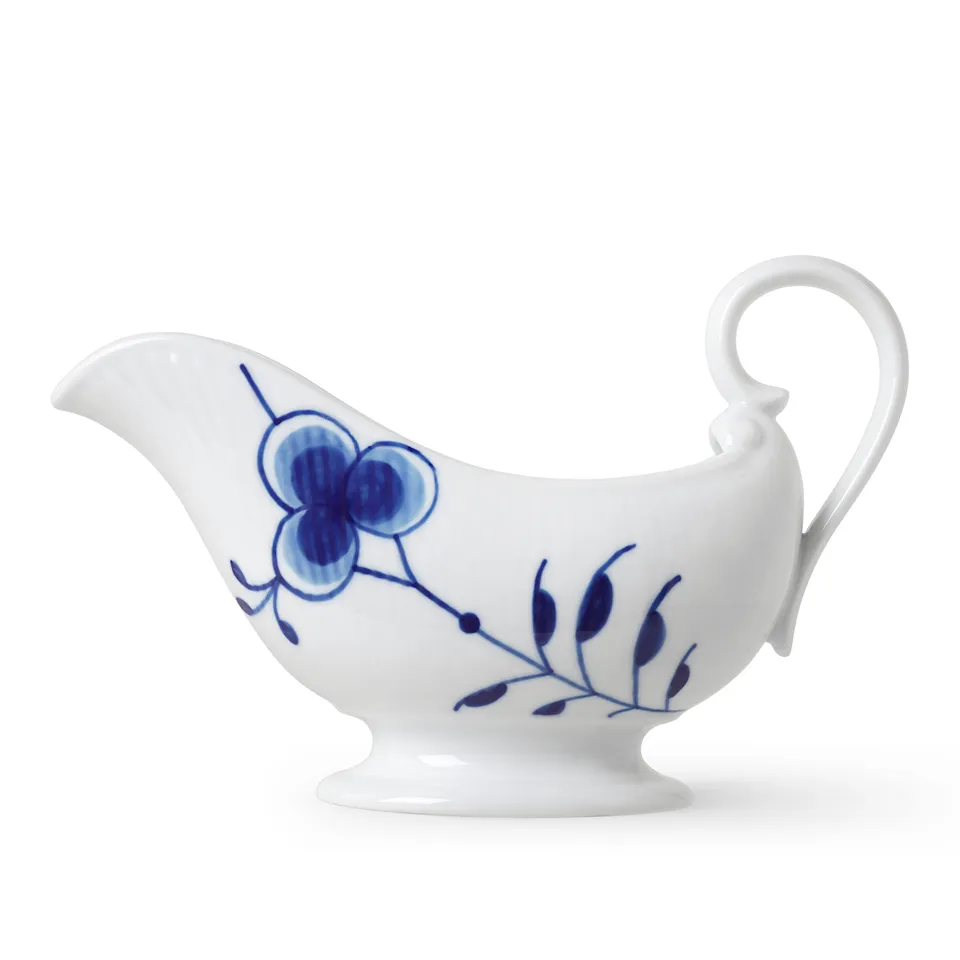 Blue Fluted Mega Sauce Boat 37 cl