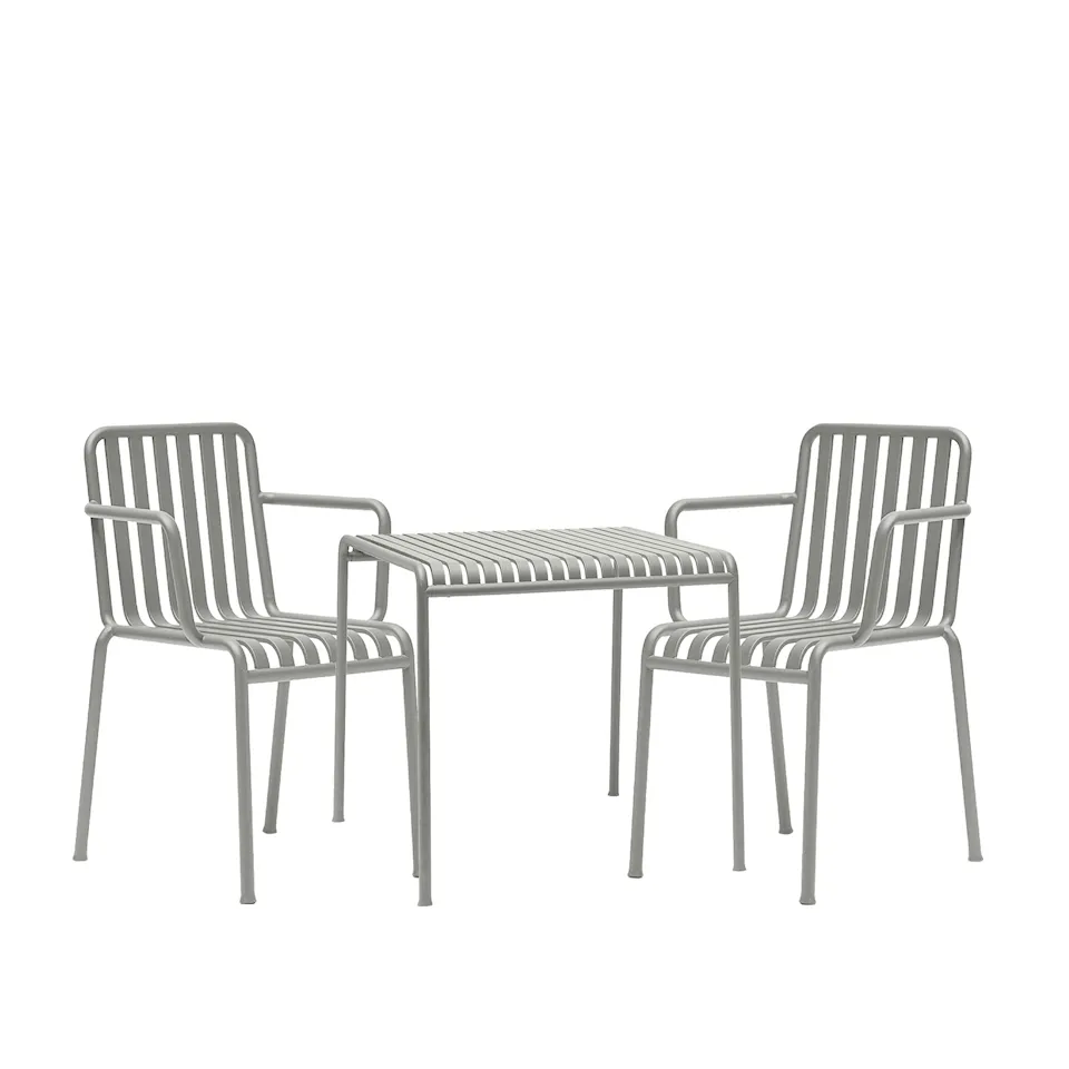 Palissade dining set with table & 2 armchairs