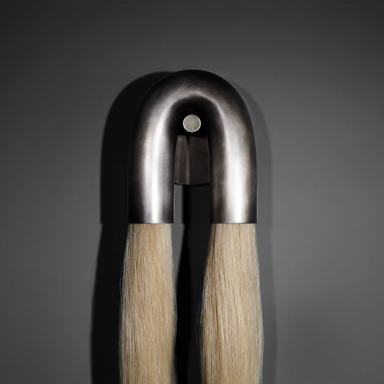 Horsehair : Sconce - Tarnished Silver/Palomino