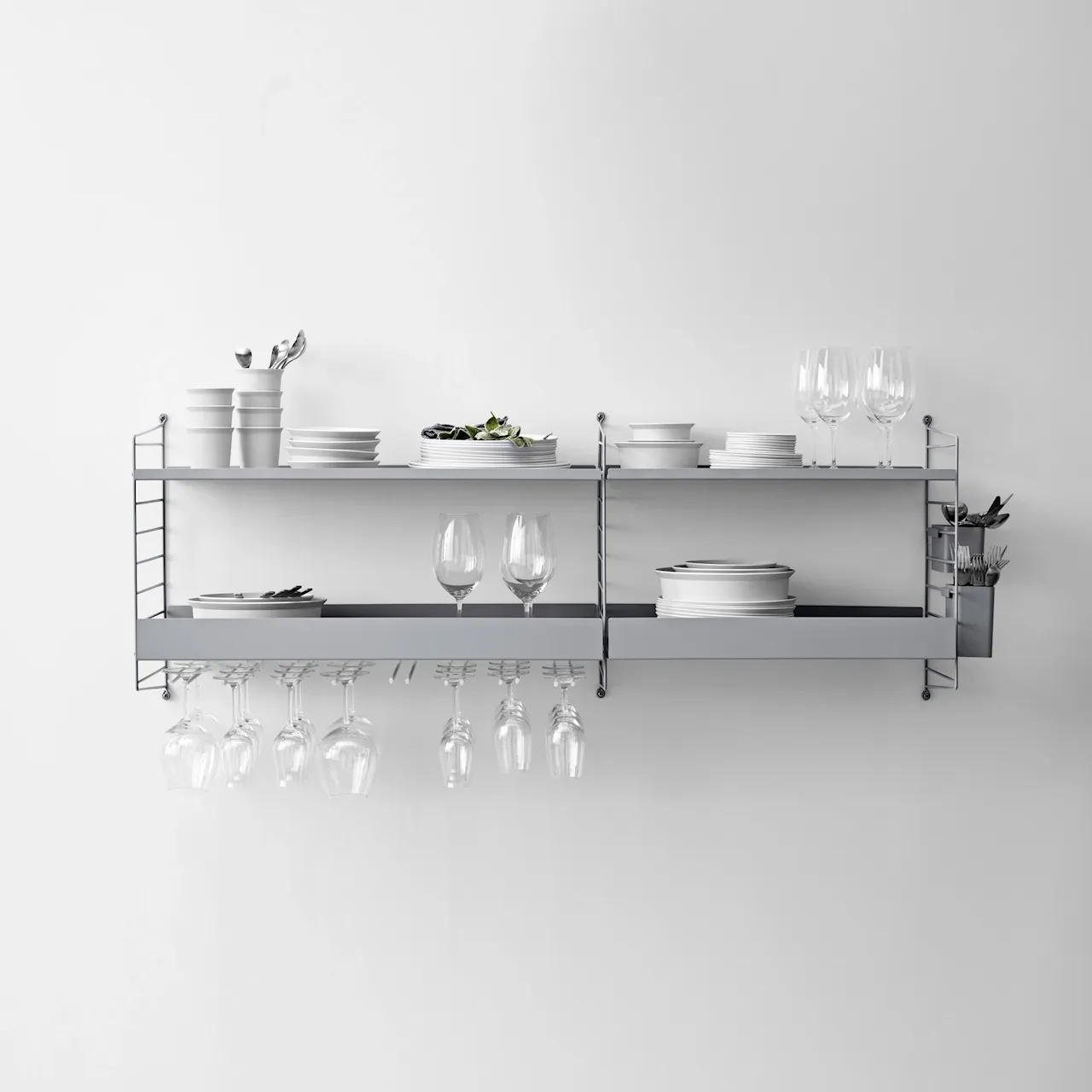 Kitchen shelving system white