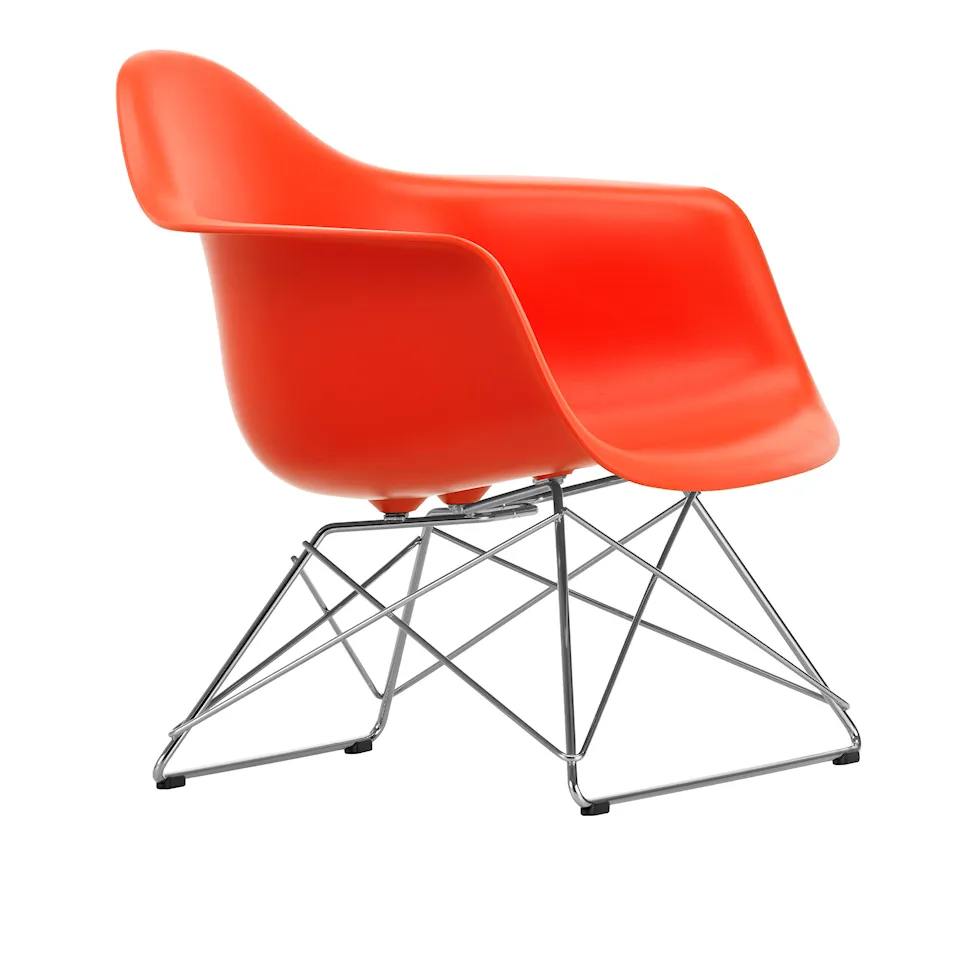 Eames RE Plastic Armchair LAR Chrome