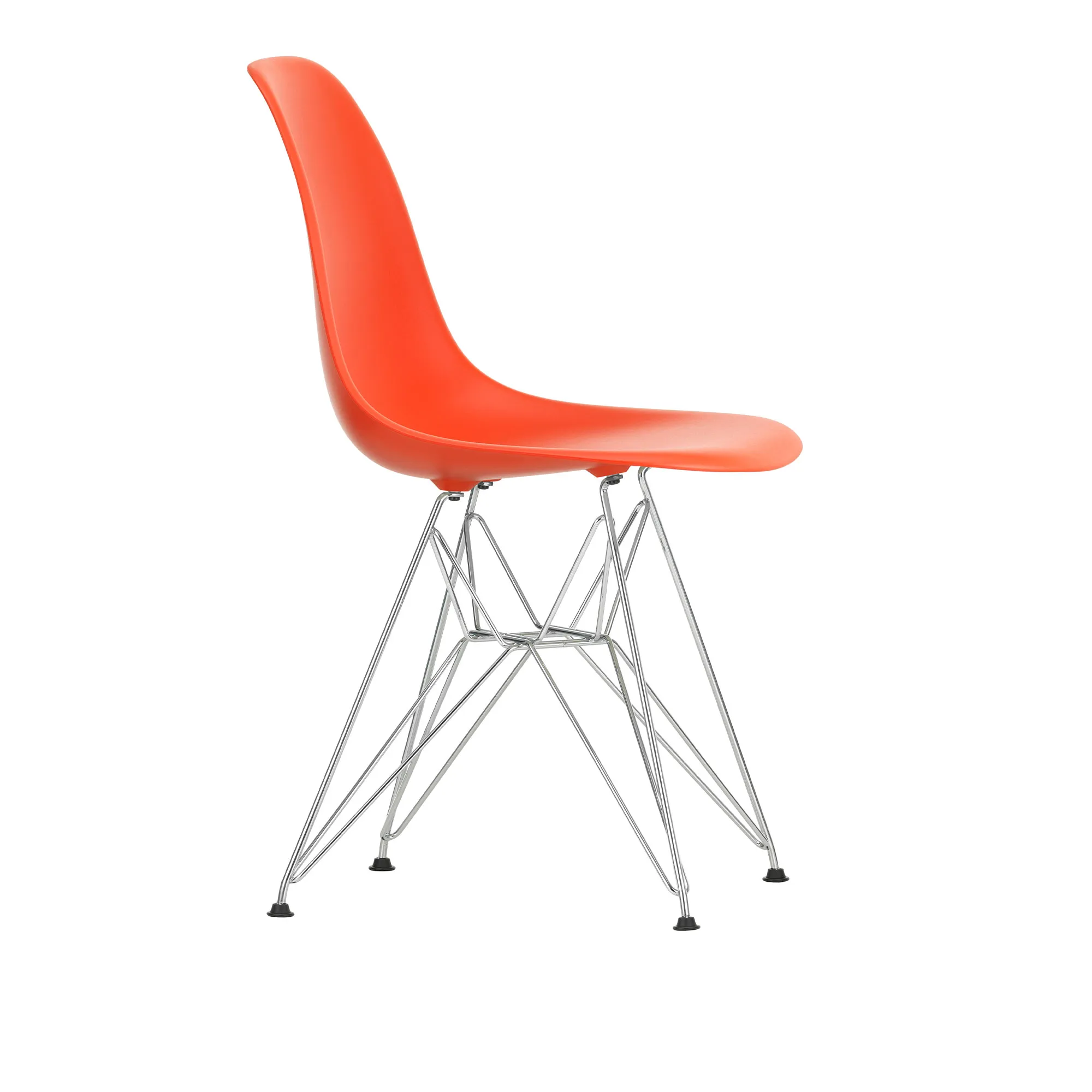 Eames RE Plastic Chair DSR stoel Chrome - 1