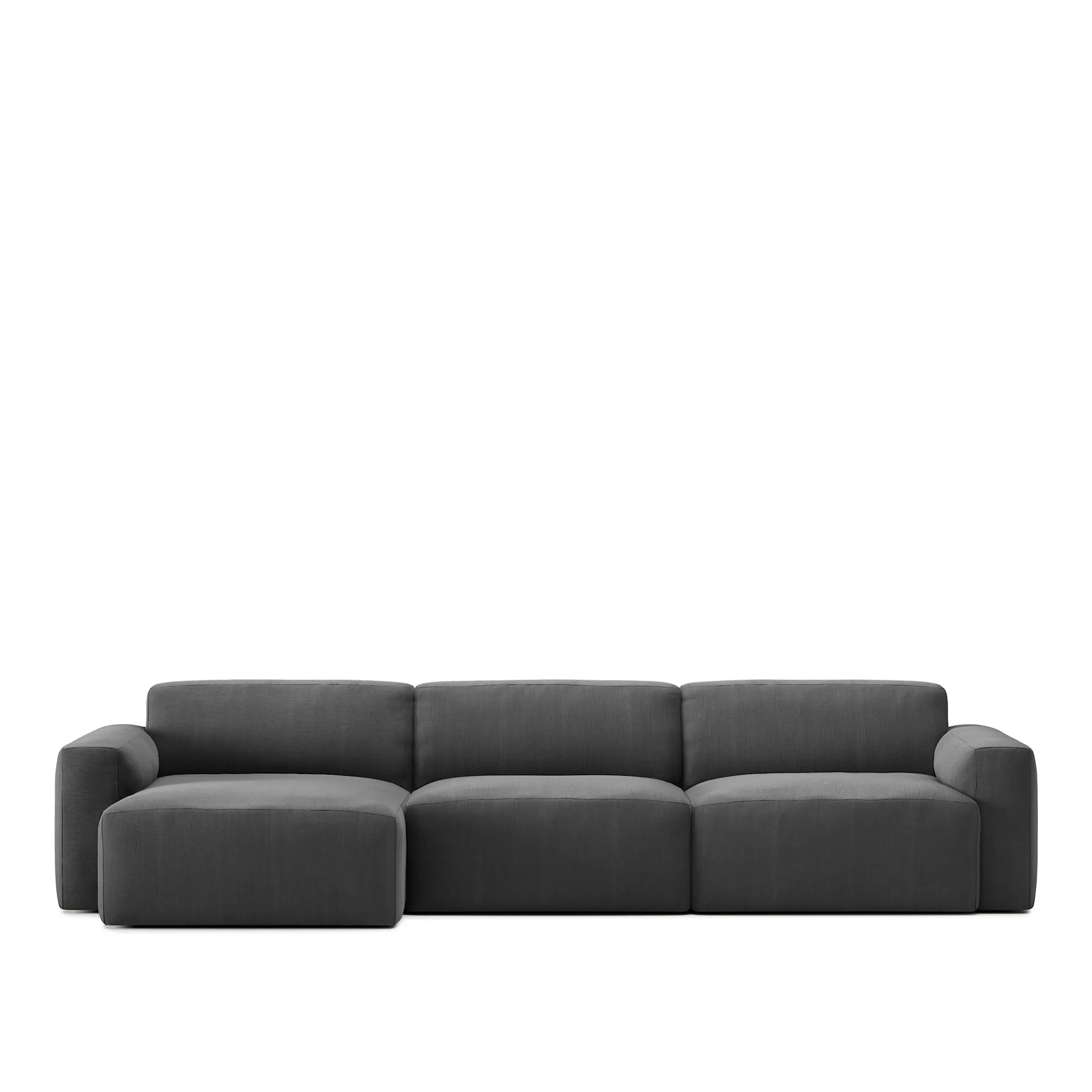 Brick 3-Seater Chaise Lounge Left - NO GA - NO GA