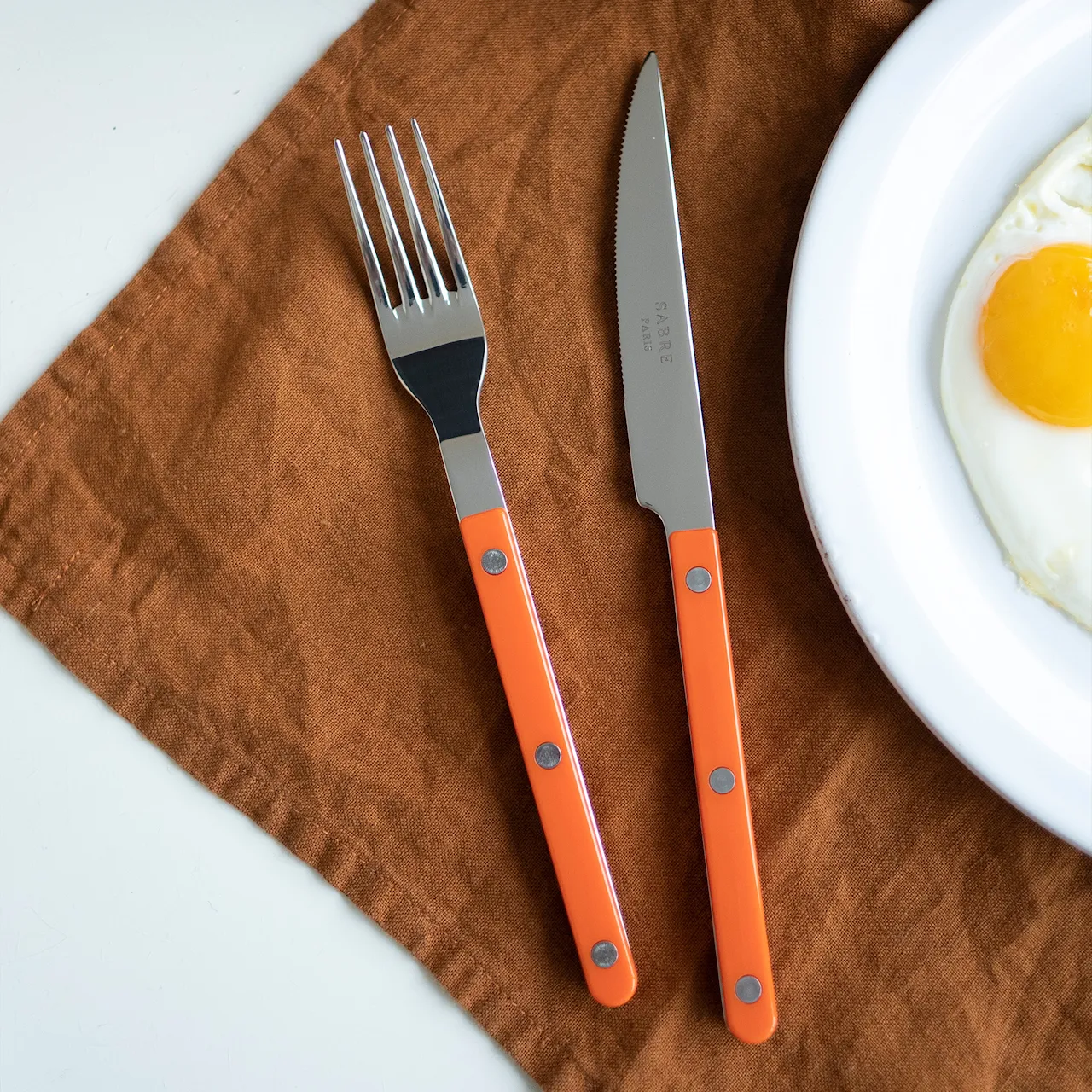 Bistrot Shiny Solid / 4 Pieces Cutlery Set / Orange