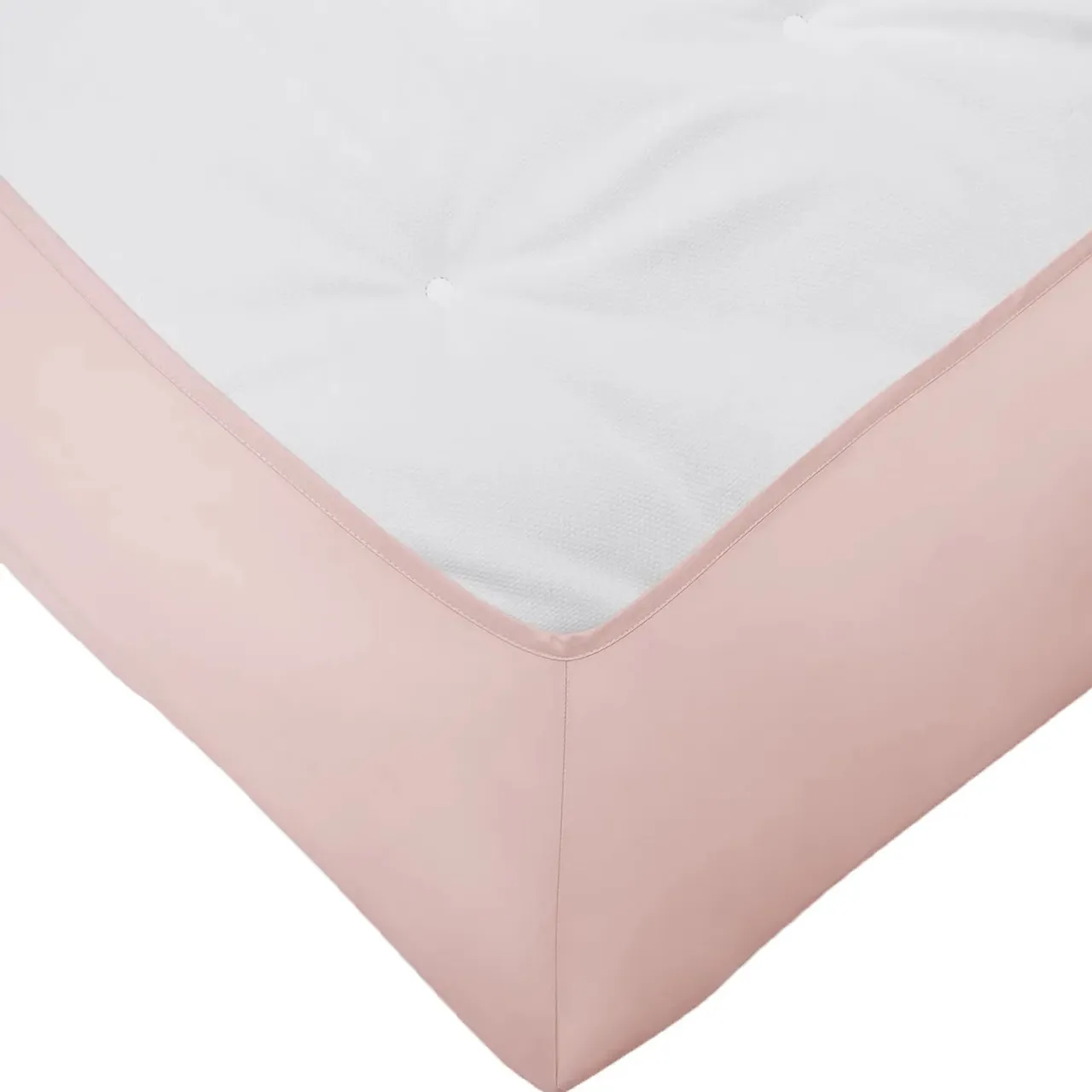 Shade fitted sheet satin dusty pink